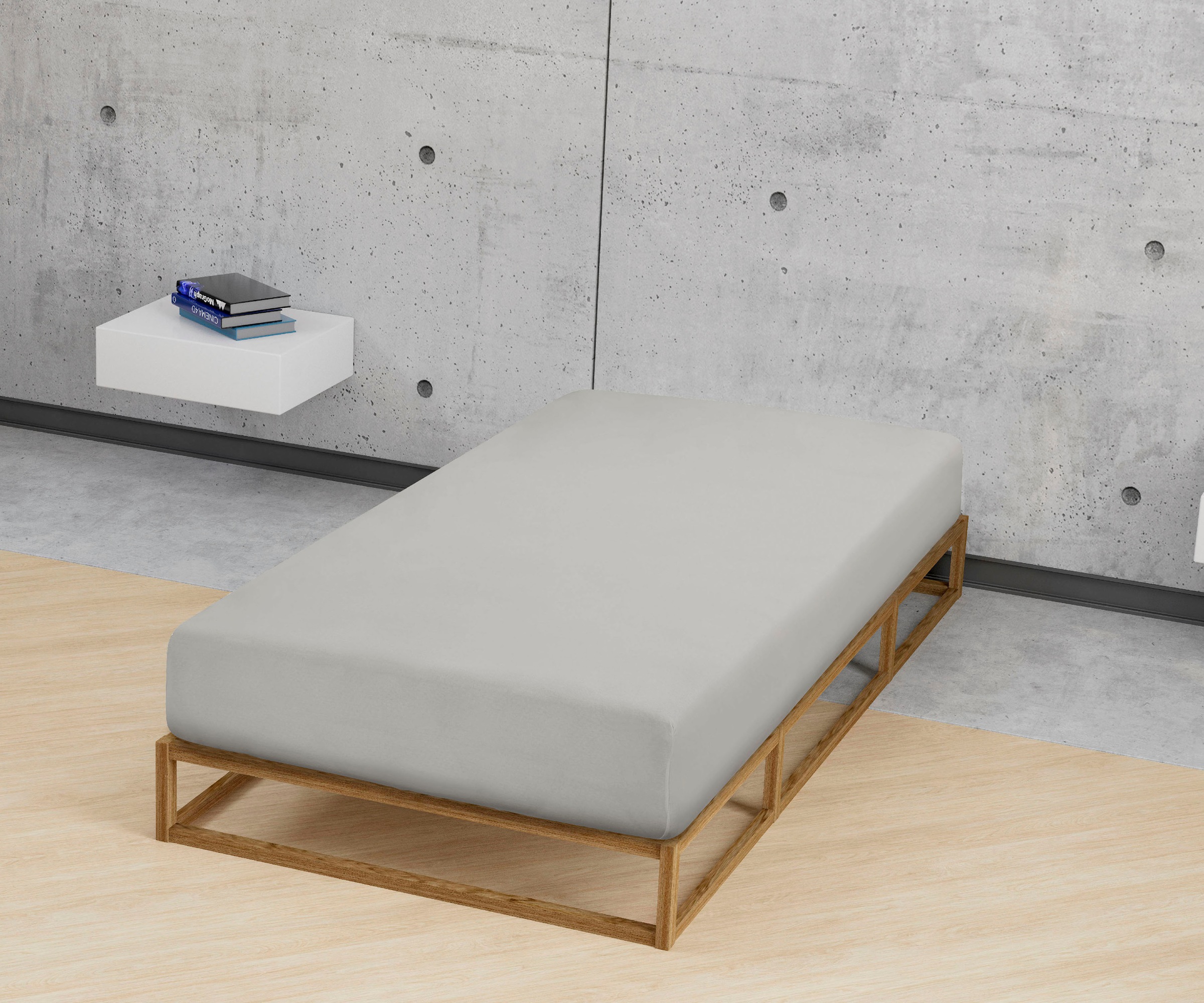 Biberna Spannbettlaken »Leila«, Bettlaken aus 100% Baumwolle, für Matratzenhöhen bis 22 cm