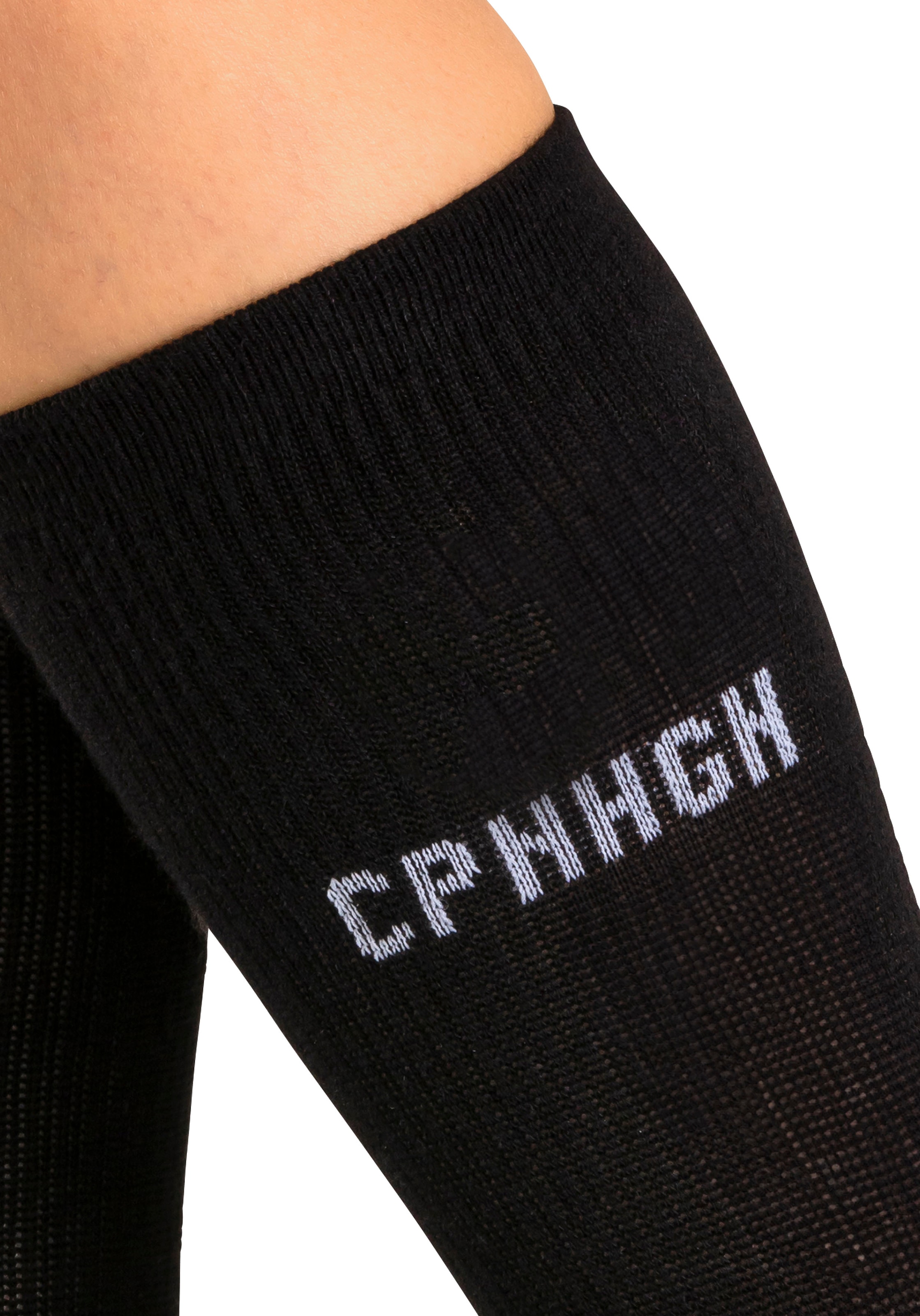 Copenhagen Studios Basicsocken, (Packung, 3 Paar), mit Rippstruktur und Stickerei