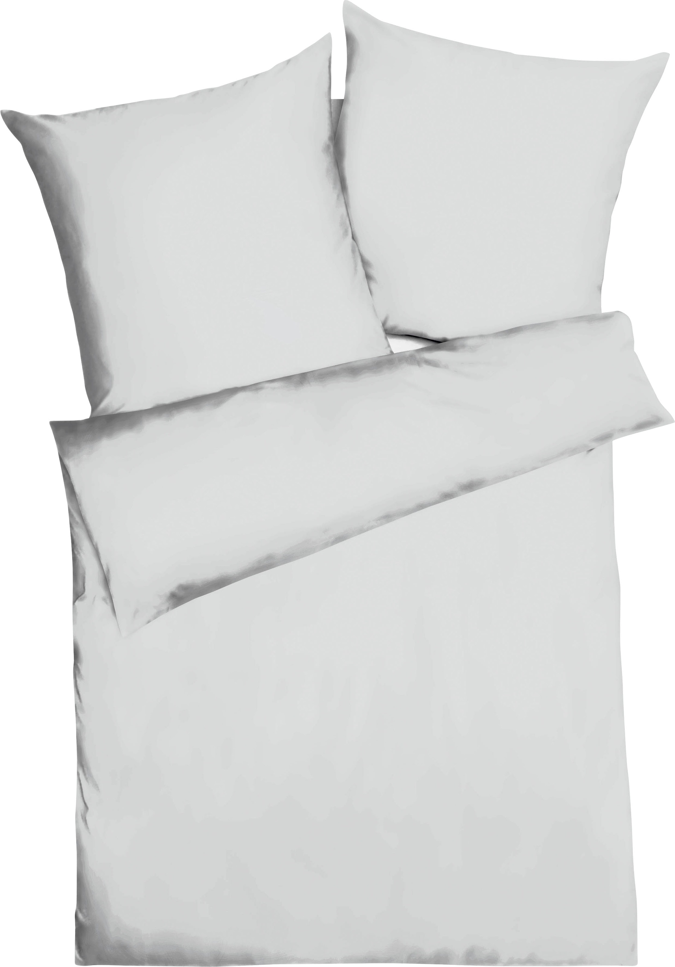 Kaeppel Bettwäsche JARI, Mako-Satin-Bettwäsche, Grau, 135 günstig online kaufen