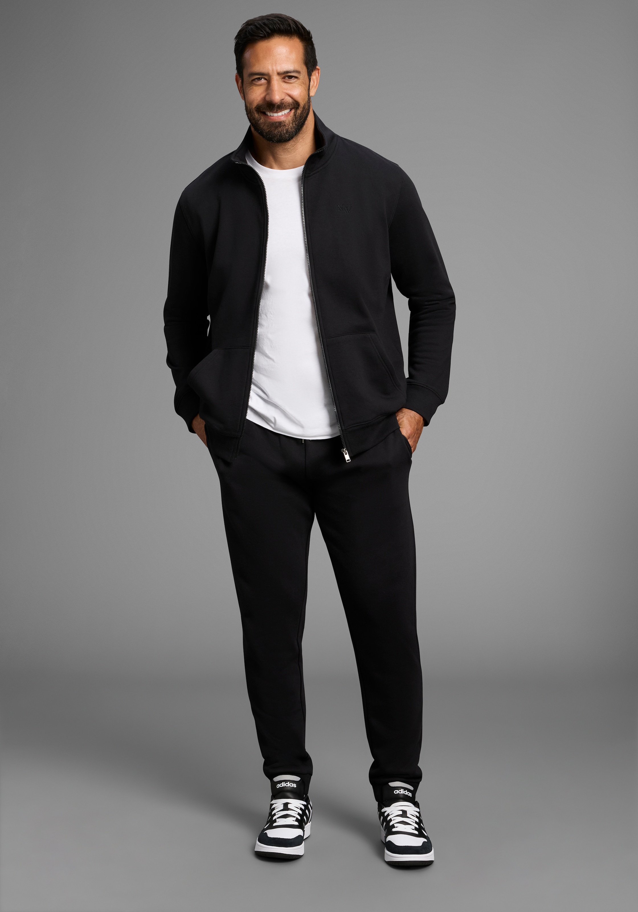 Man's World Sweatjacke »Jogginganzug«, für Sport und Freizeit