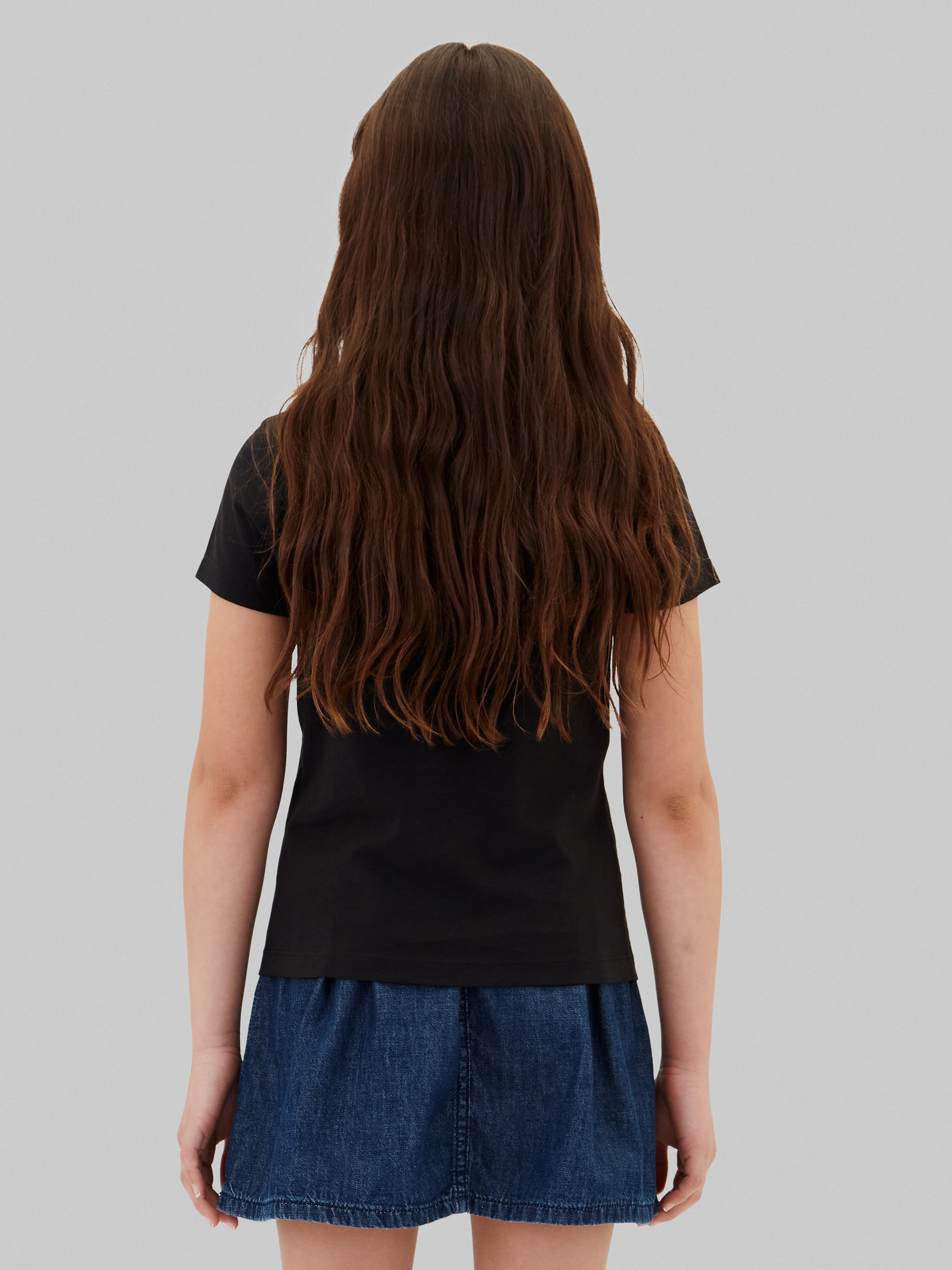 Calvin Klein Jeans T-Shirt Rundhalsausschnitt, Slim Fit, reine Baumwolle