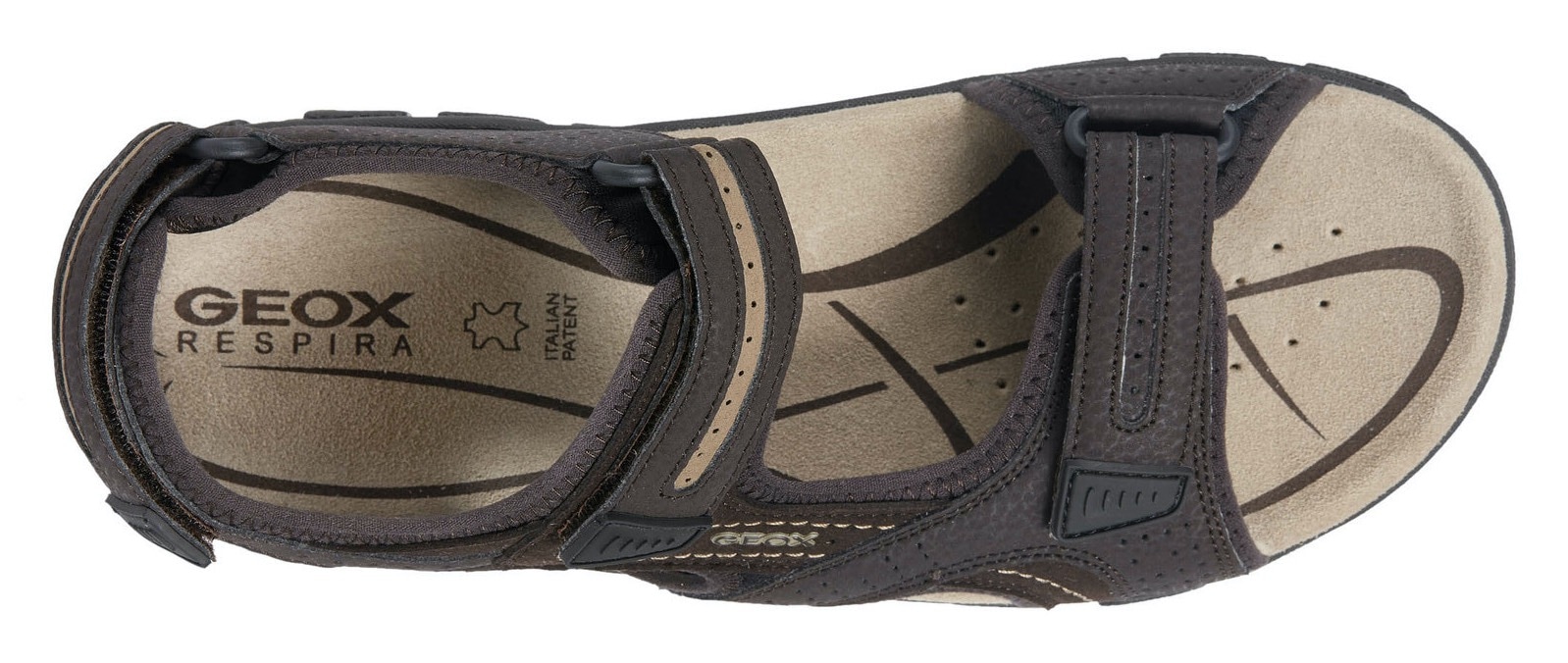 Geox Sandale »UOMO SANDAL STRADA«, Sommerschuh, Klettschuh, Outdoorsandale, im Trekking-Look