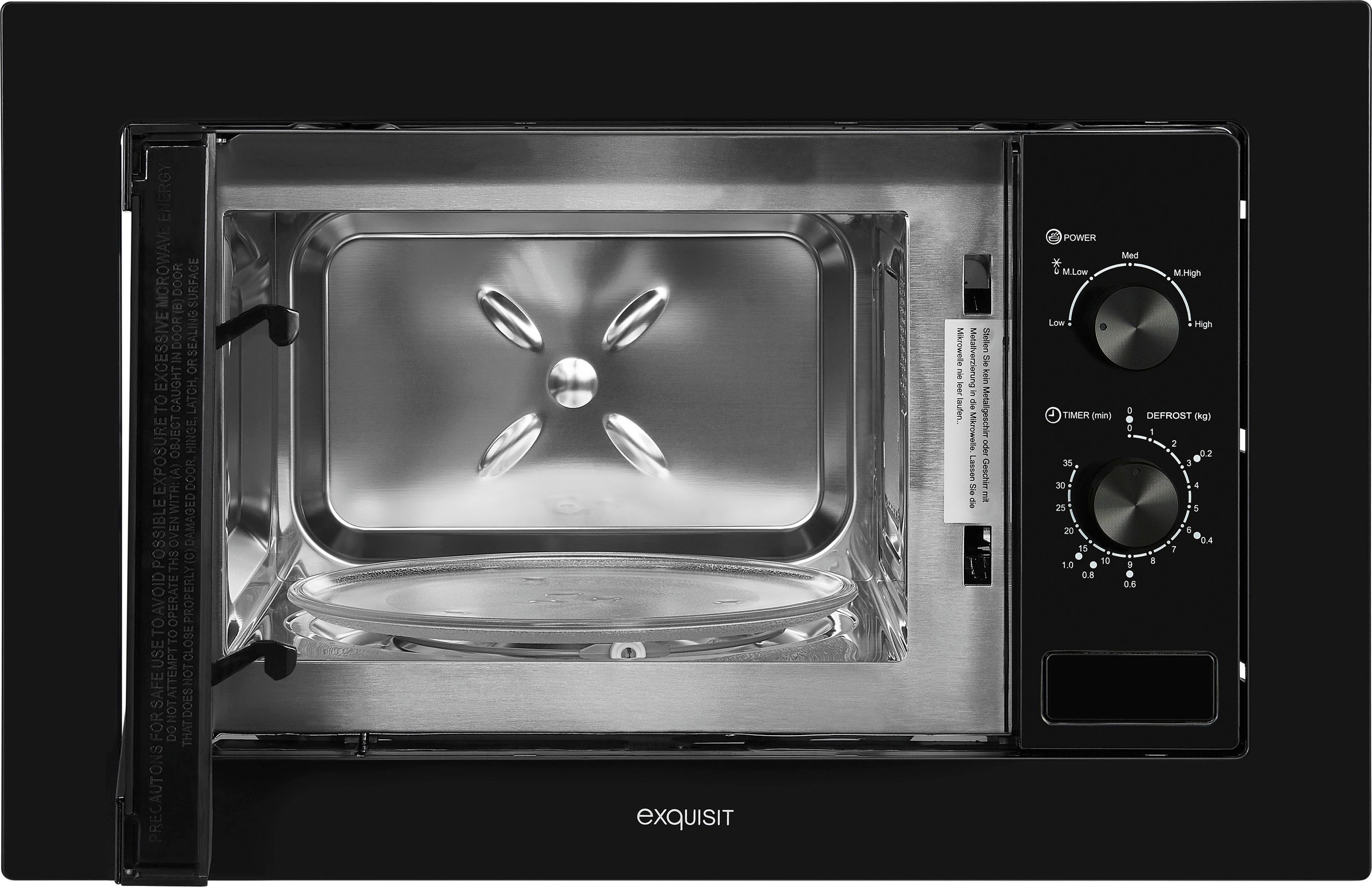 exquisit Einbau-Mikrowelle »EMW10-020«, Mikrowelle, 1300 W