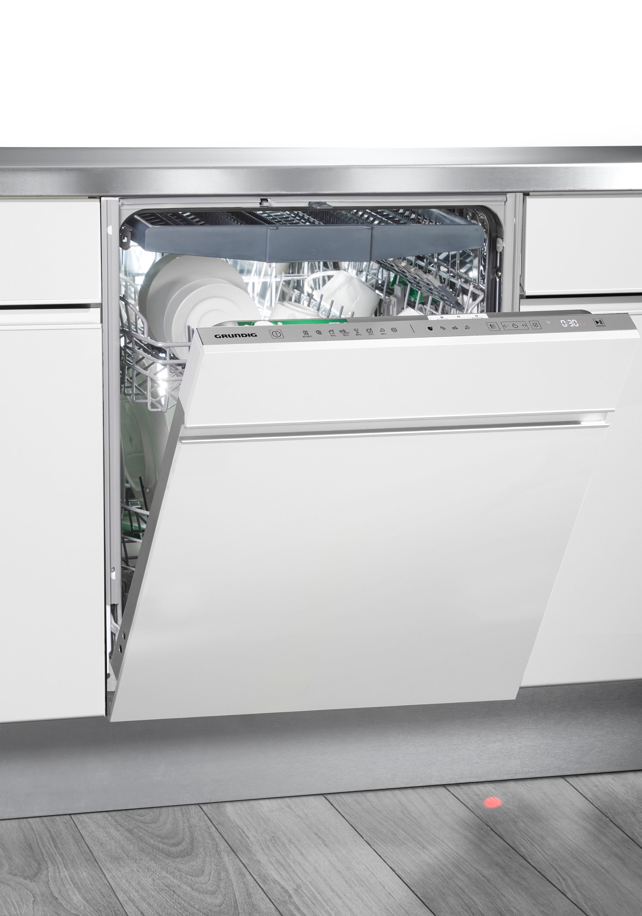 Grundig vollintegrierbarer Geschirrspüler »GNVP4420 7629191677«, 15 Maßgedecke, CornerWash