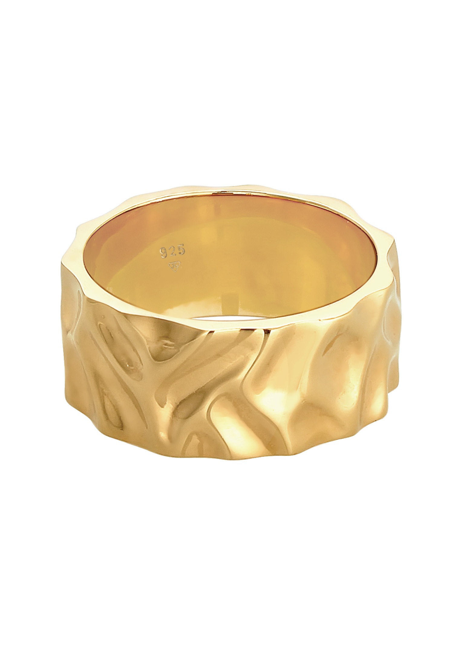 Kuzzoi Silberring »Herren Bandring Geschmiedet Used Look 925 Silber«
