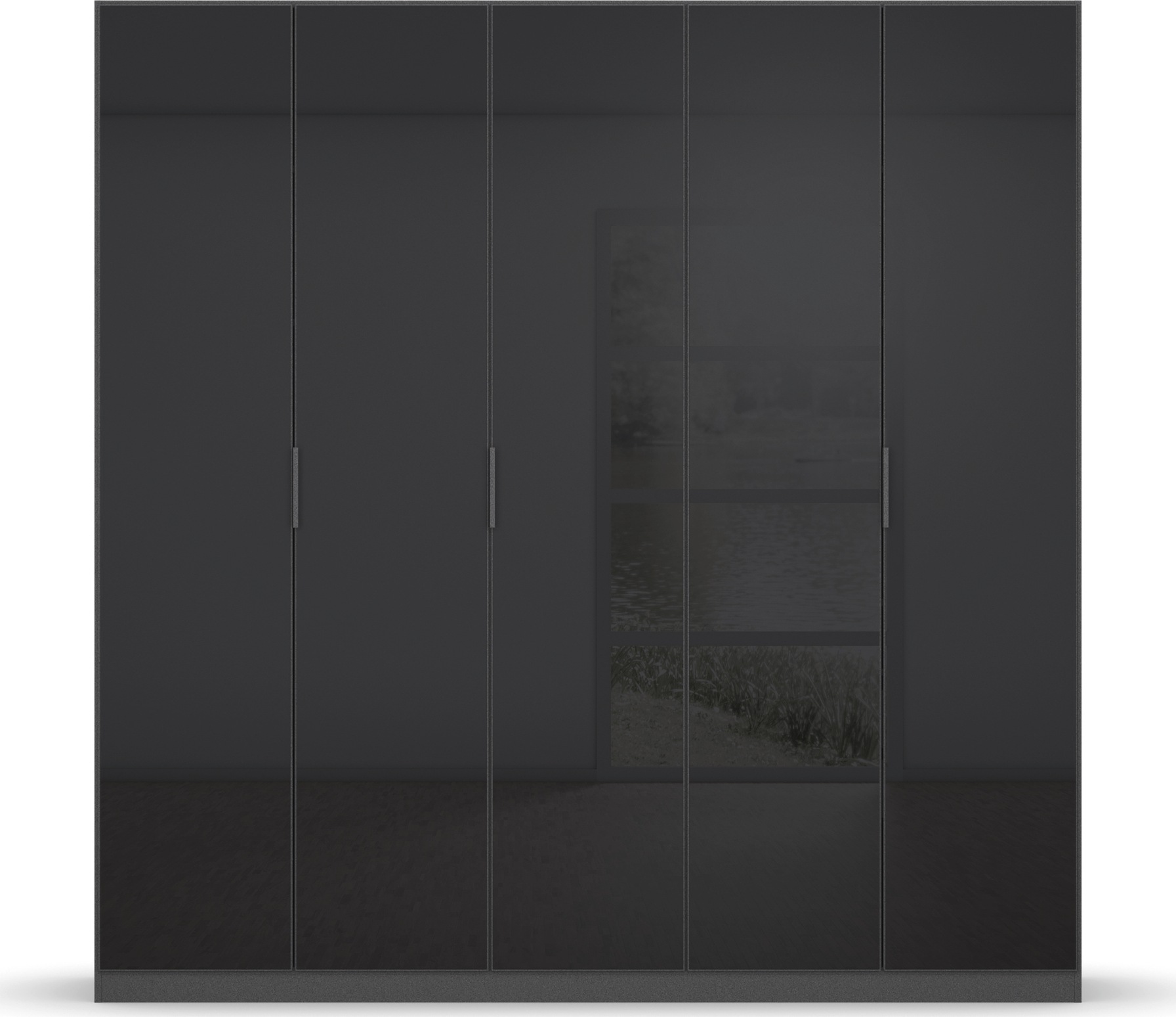 rauch Drehtürenschrank »Kleiderschrank Schrank Garderobe KOLUNA mit hochwertiger Glasfront«, inkl. 2 Innenschubladen sowie extra Einlegeböden MADE IN GERMANY
