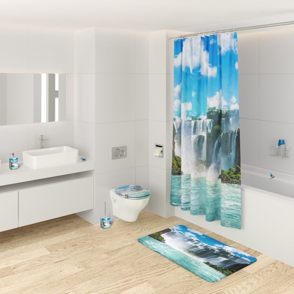Sanilo WC-Sitz »Wasserfall mit Absenkautomatik & Quick Release« Premium Toilettendeckel, abnehmbar, leichte Montage von oben