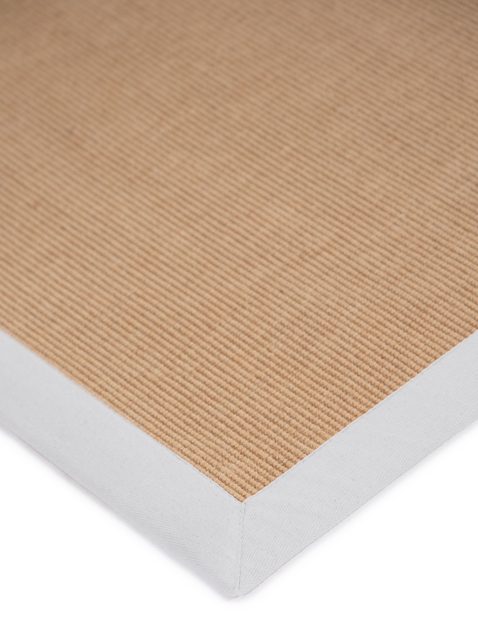 carpetfine Sisalteppich »Sisal«, rechteckig, 5 mm Höhe, mit farbiger Bordüre, Anti Rutsch Rückseite