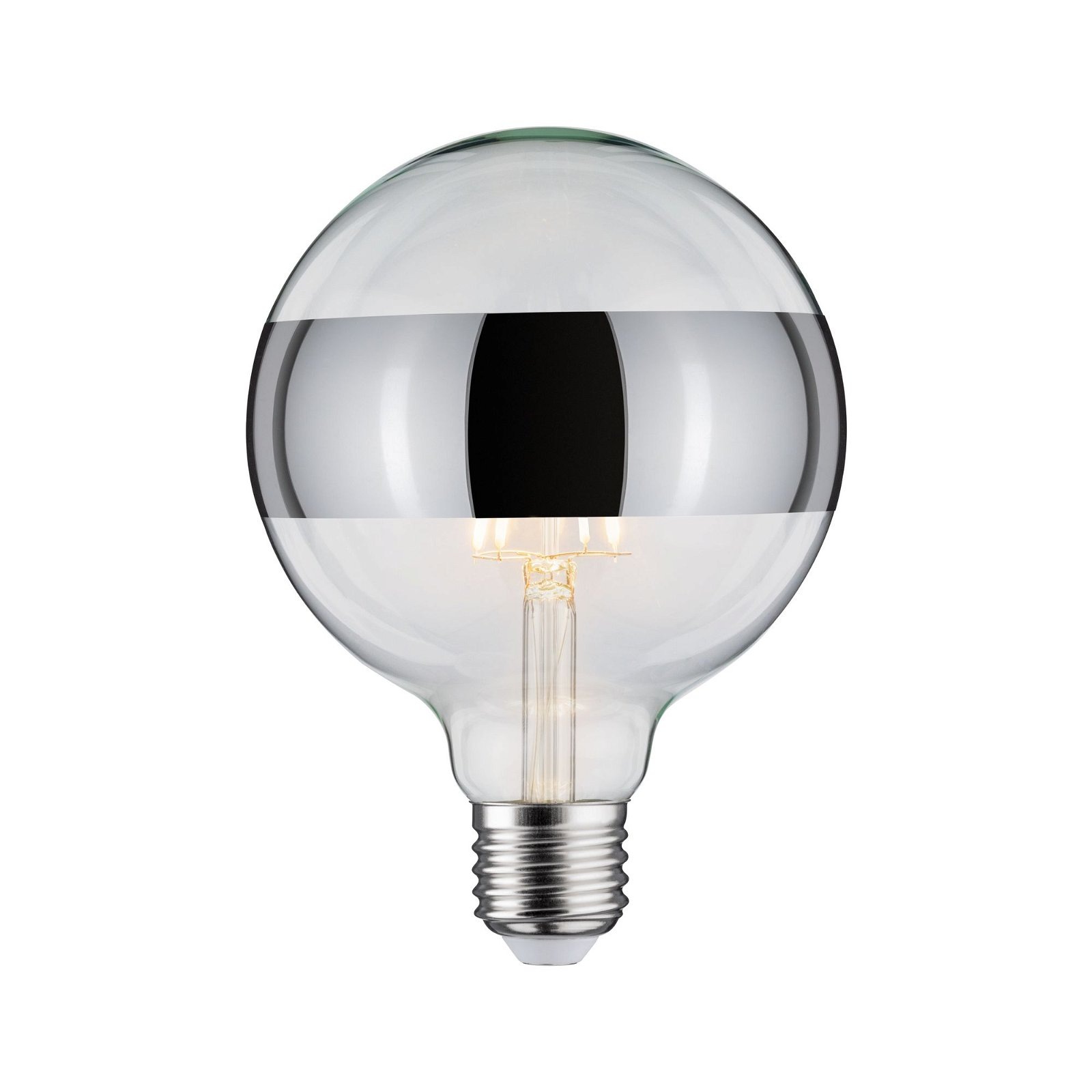 Paulmann LED-Leuchtmittel »G125 Ringspiegel 640lm 2700K 6,5W 230V silber«, günstig online kaufen