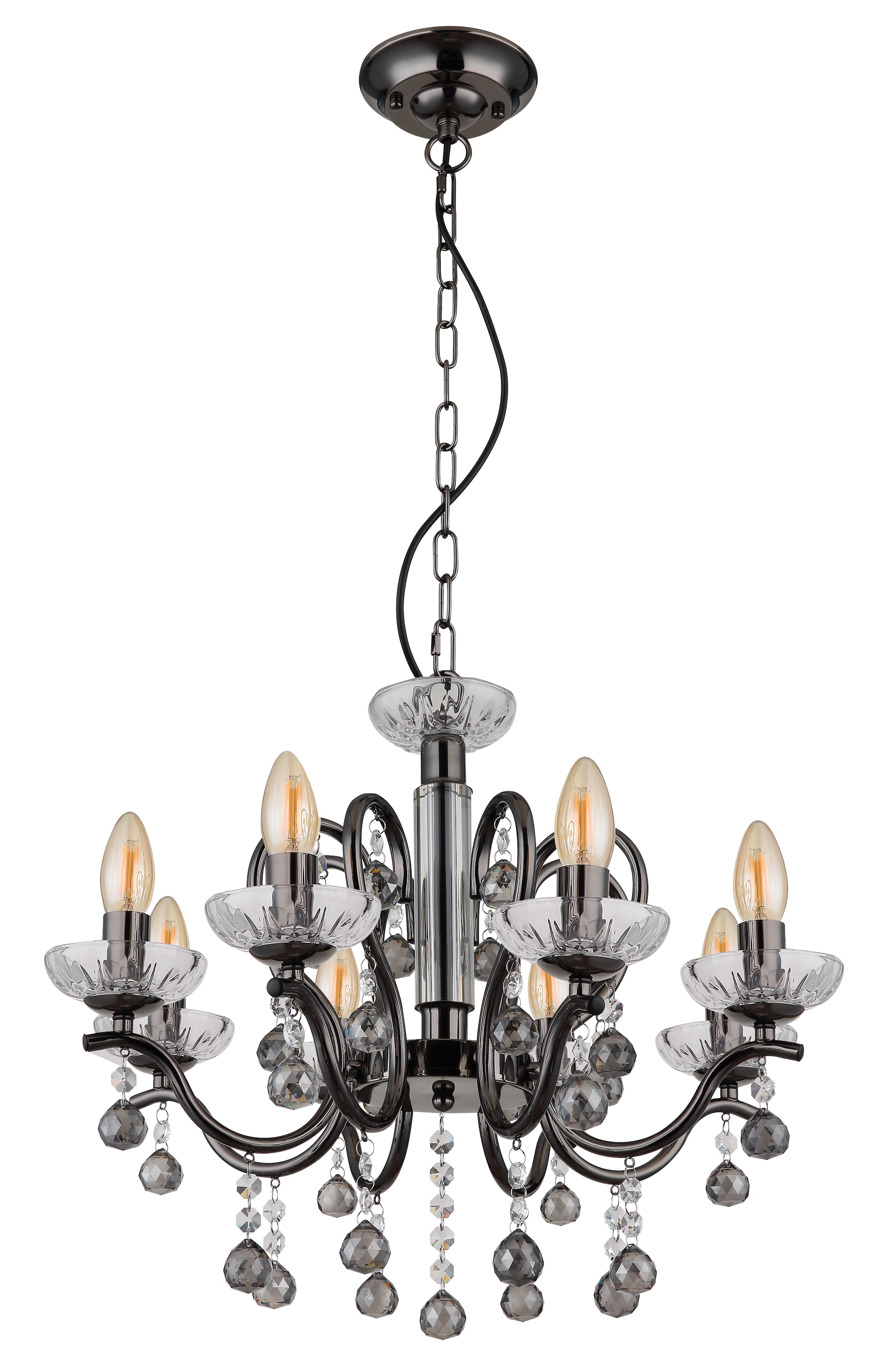 GLOBO LIGHTING Hängeleuchte »CAMILA«, Leuchtmittel E14 | ohne Leuchtmittel, Hängelampe/Pendelleuchte/Esszimmer/Wohnzimmer/Esstisch