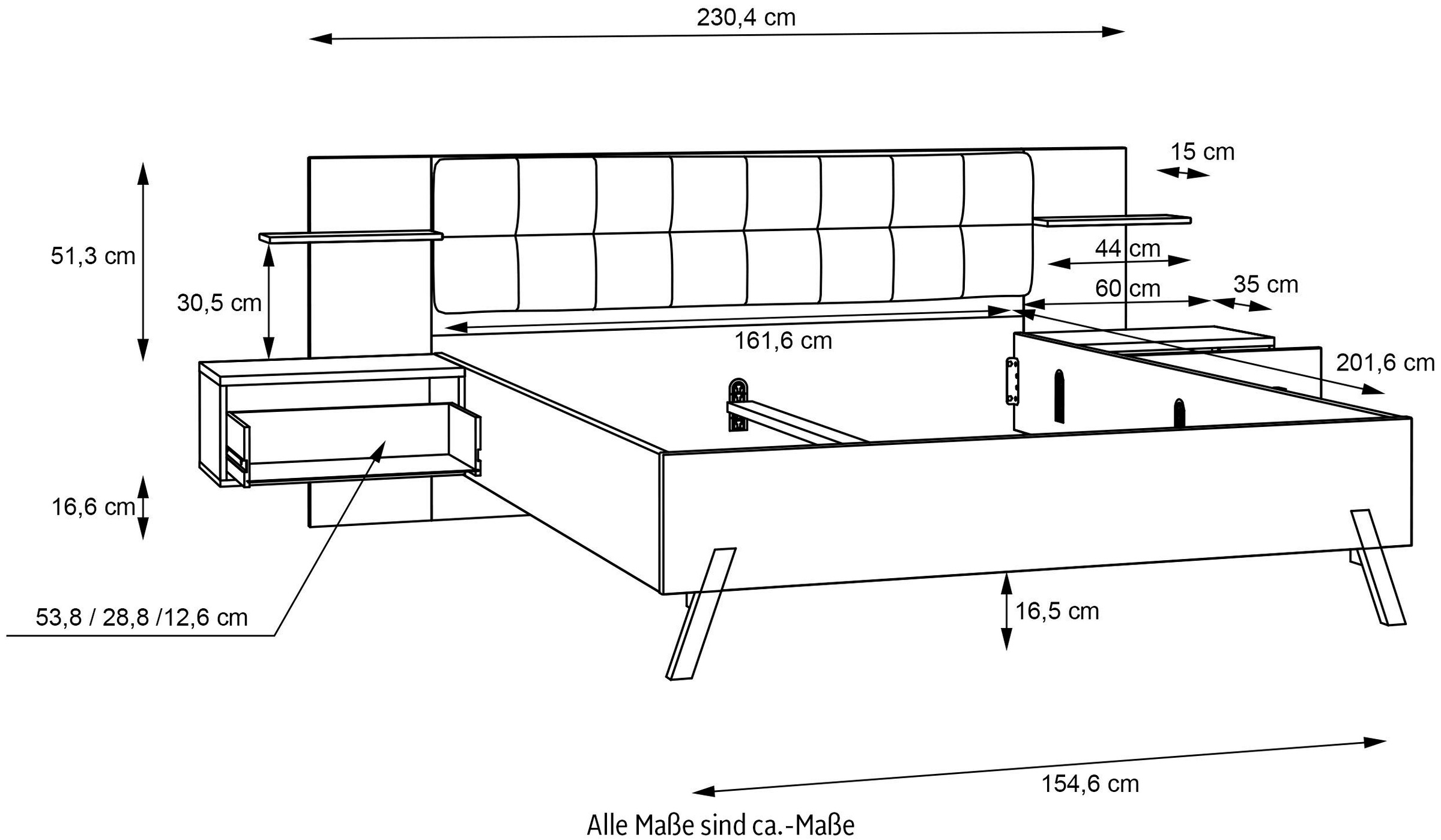 4. Bild von FORTE Bettgestell