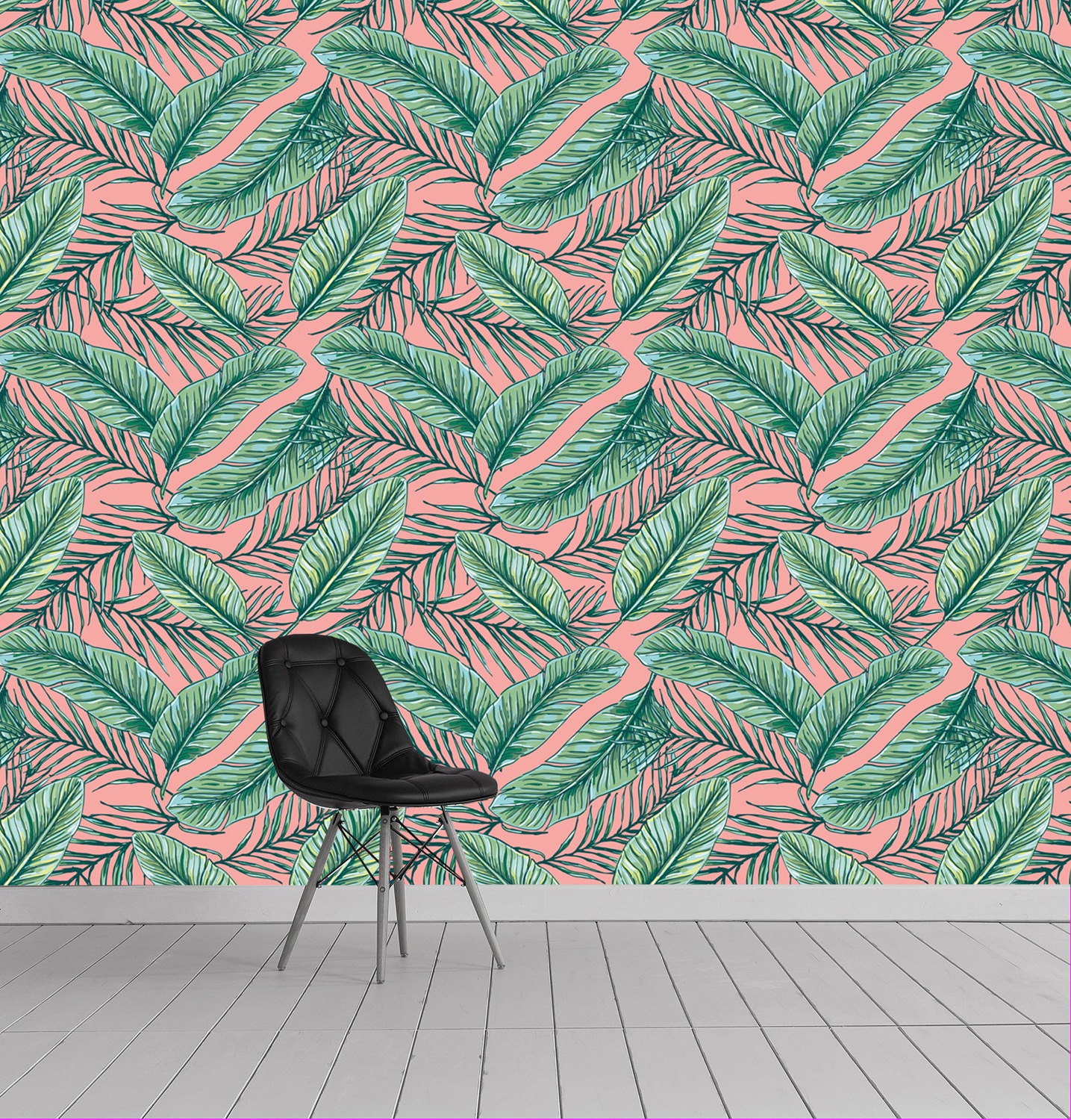 queence Vinyltapete »Aughn«, bedruckt-Motiv-botanisch-floral-gemustert-natürlich, 90x250cm, selbstklebend, kinderleichte Anbringung, Sticker