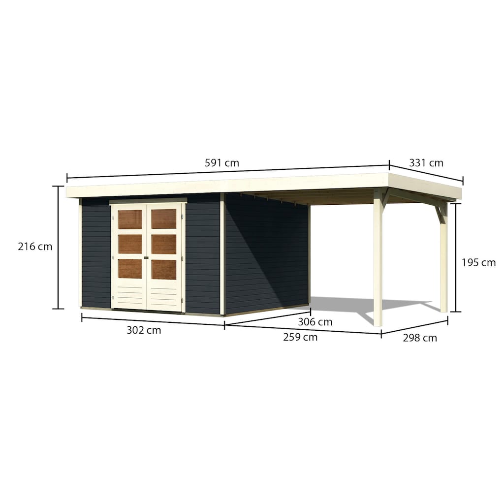 Karibu Gartenhaus »Arnis«, (Set)