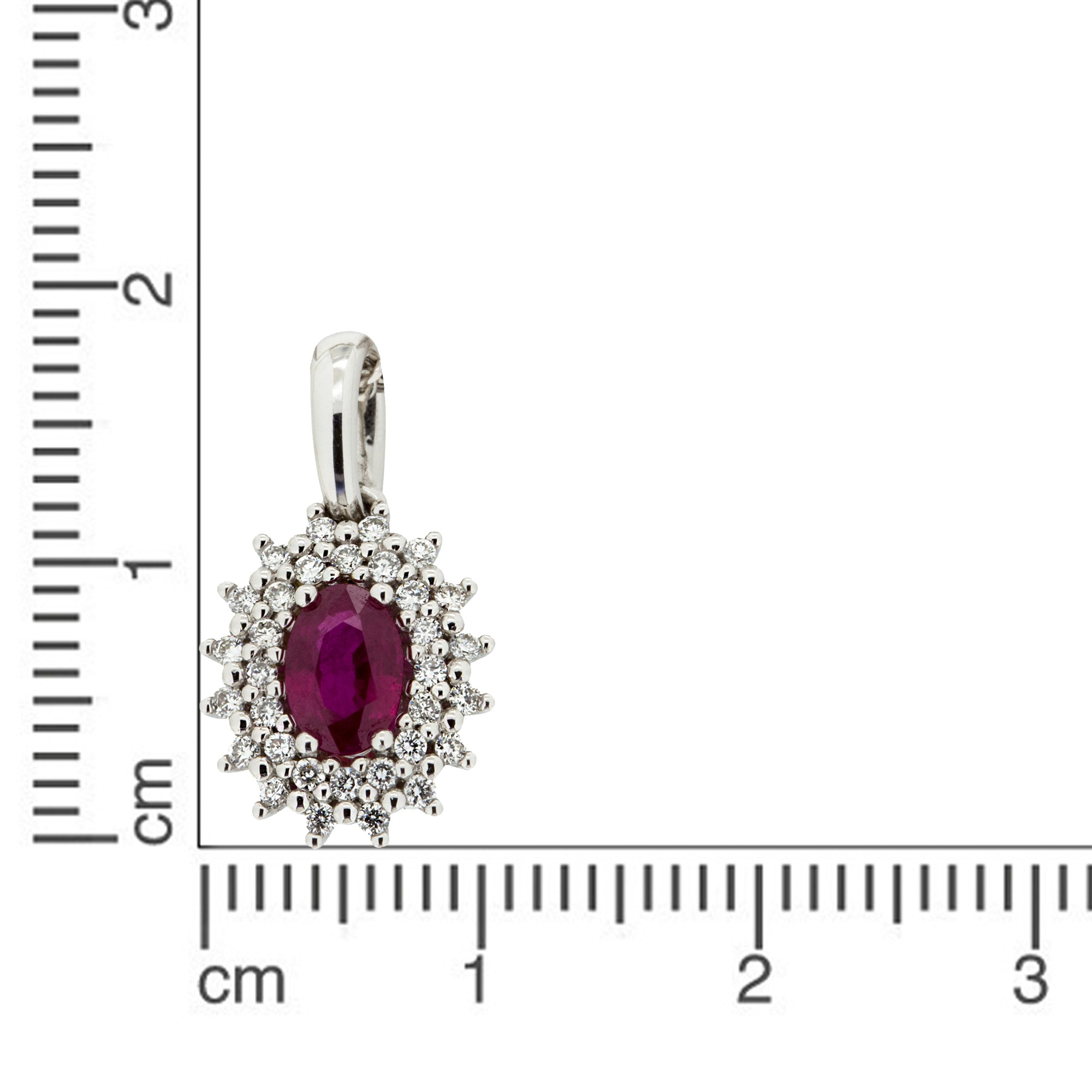 Orolino Kettenanhänger »585 Gold mit 16x Brillant zus. 0,20ct. + Rubin 0,62ct.« ()