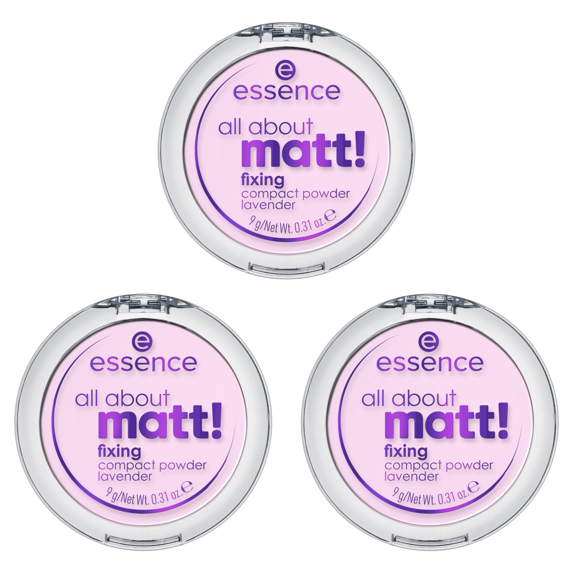 Essence Puder »all about matt! fixing compact powder lavender«
