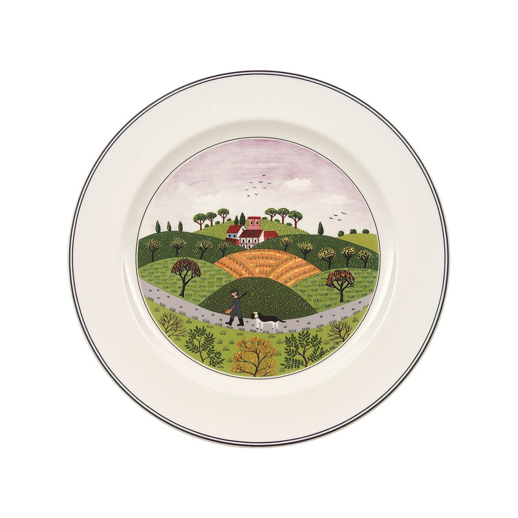 Villeroy & Boch Speiseteller »Speiseteller Jäger Design Naif ø 27 cm bunt« günstig online kaufen