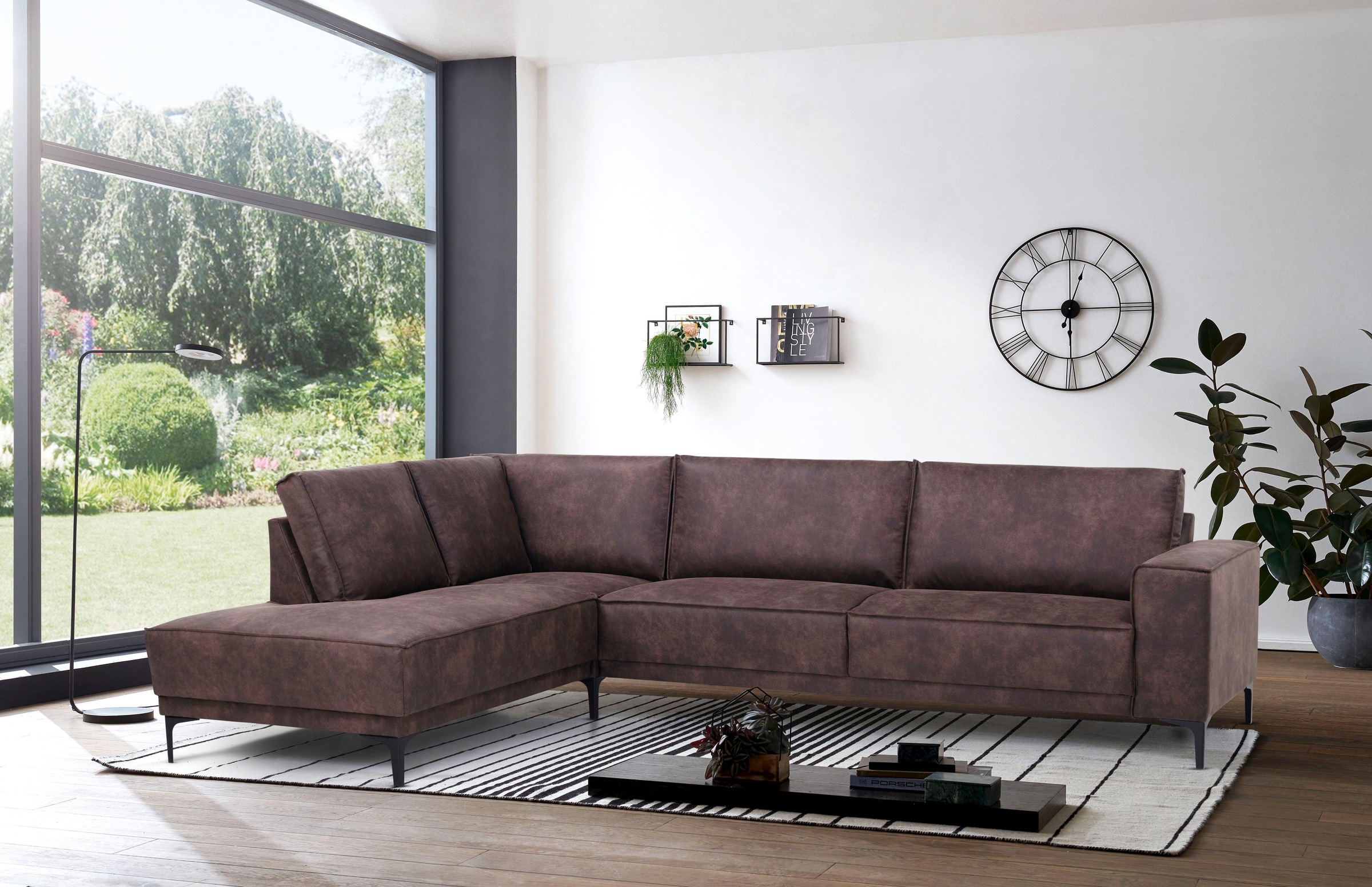 OTTO home Ecksofa »OLAND L-Form, B: 289 cm, Skandi-Design« Struktur, Flachg günstig online kaufen