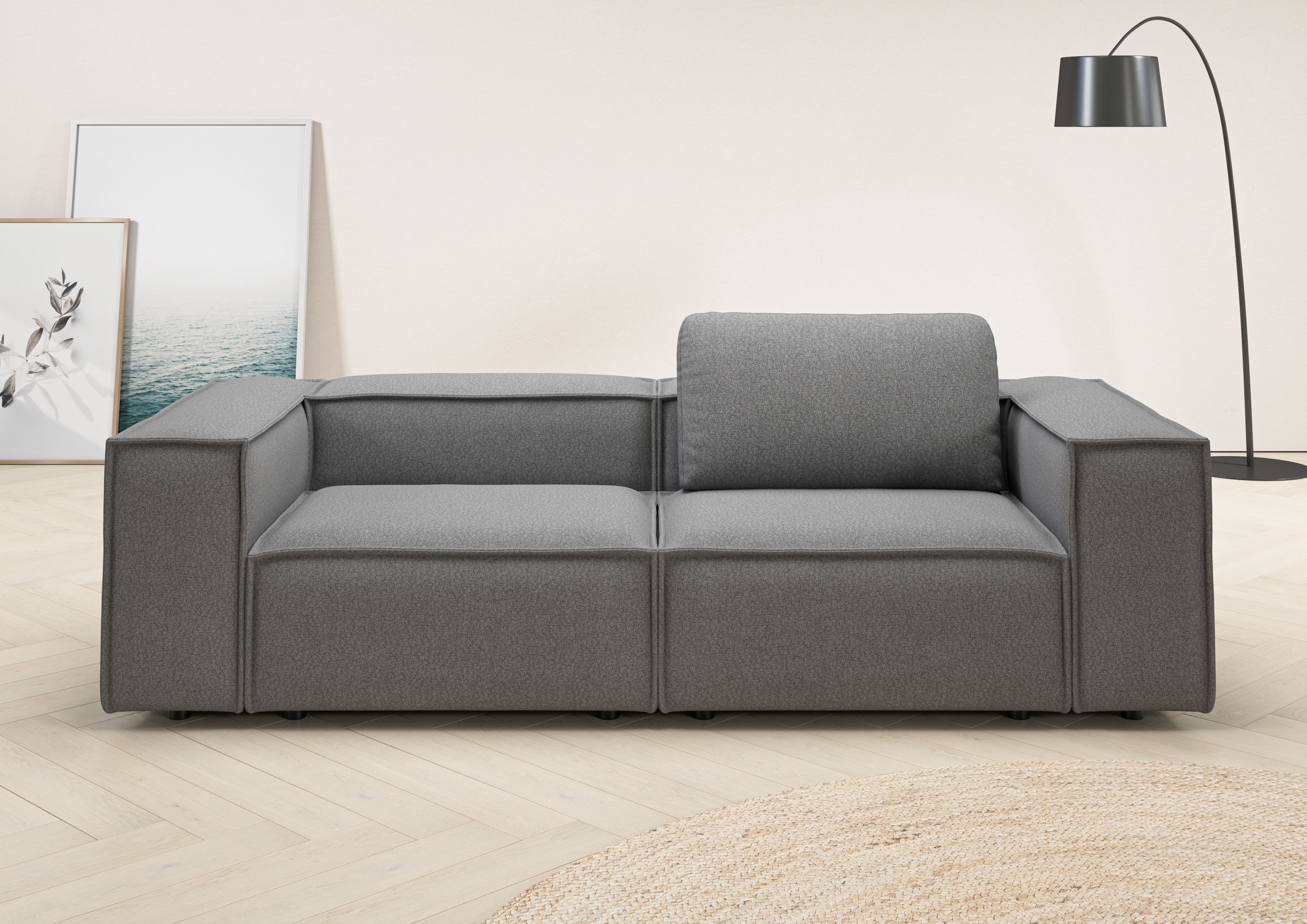 Home affaire 2-Sitzer »Watertown, modernes Sofa 246 cm breit, auch in Feinc günstig online kaufen