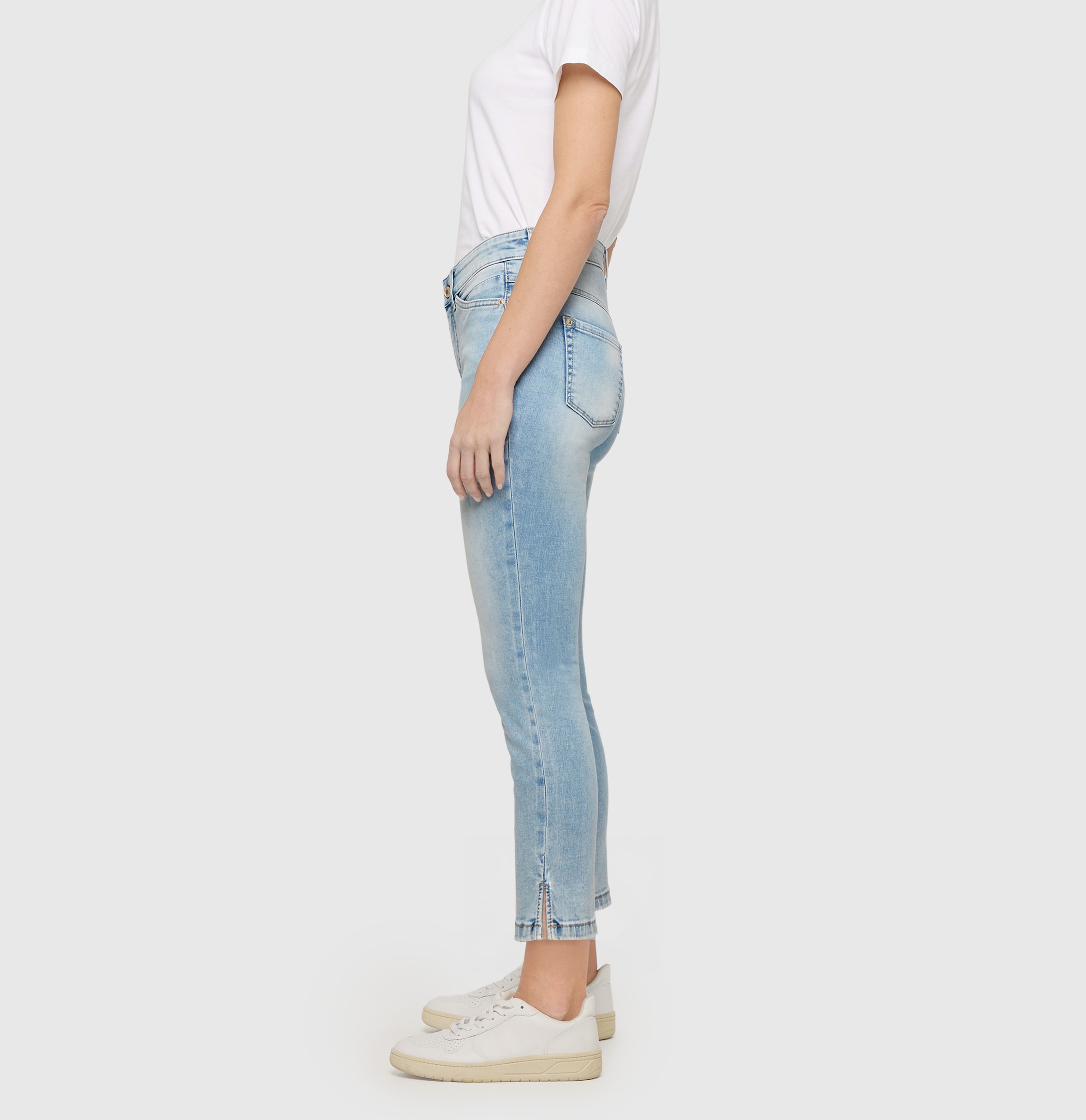 MAC 7/8-Jeans »Dream Summer« verkürzt mit Schlitz am Saum