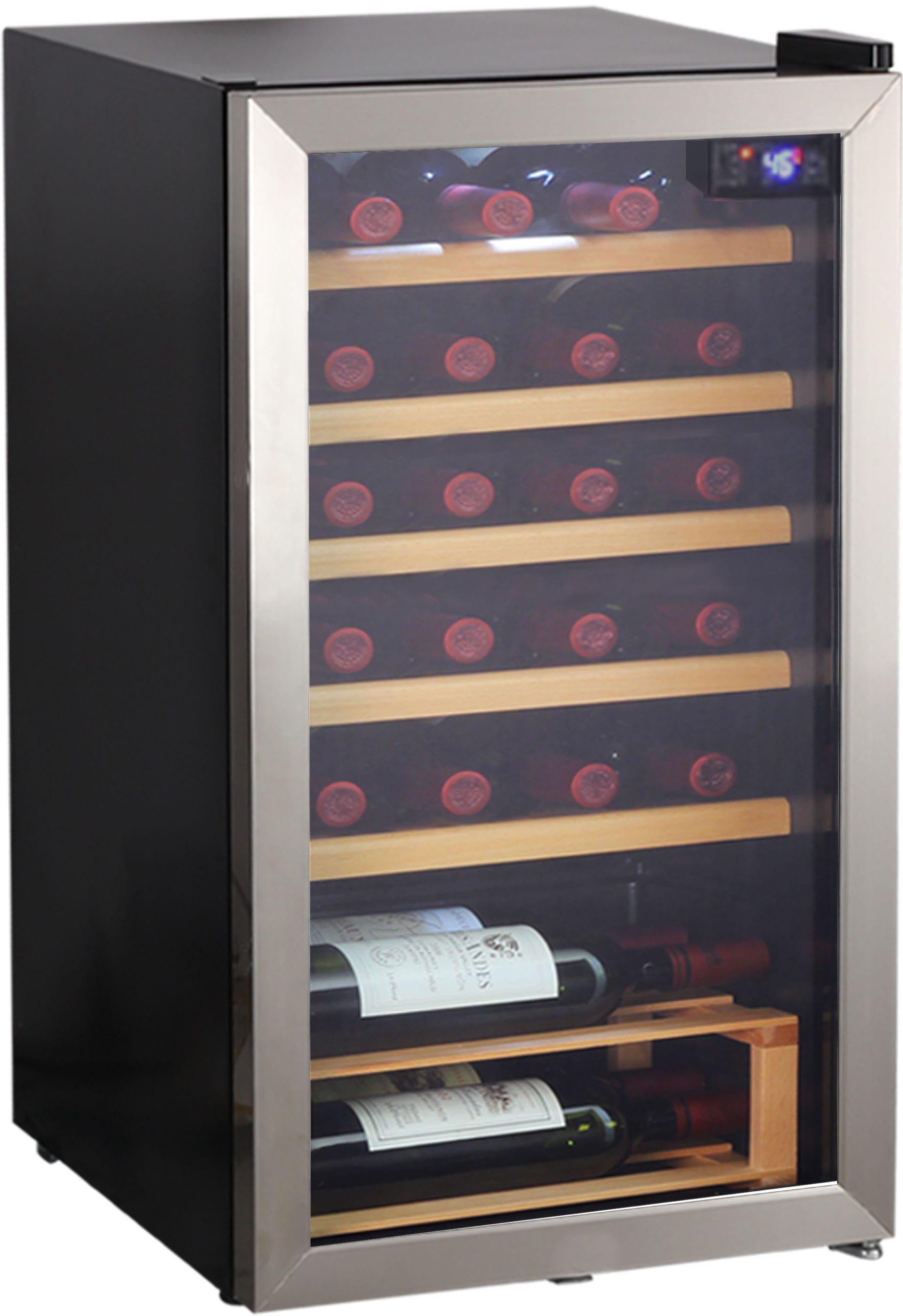 Raten Weinkühlschrank Standardflaschen bestellen á »HWC24FCBH«, 24 Hanseatic für 075l auf