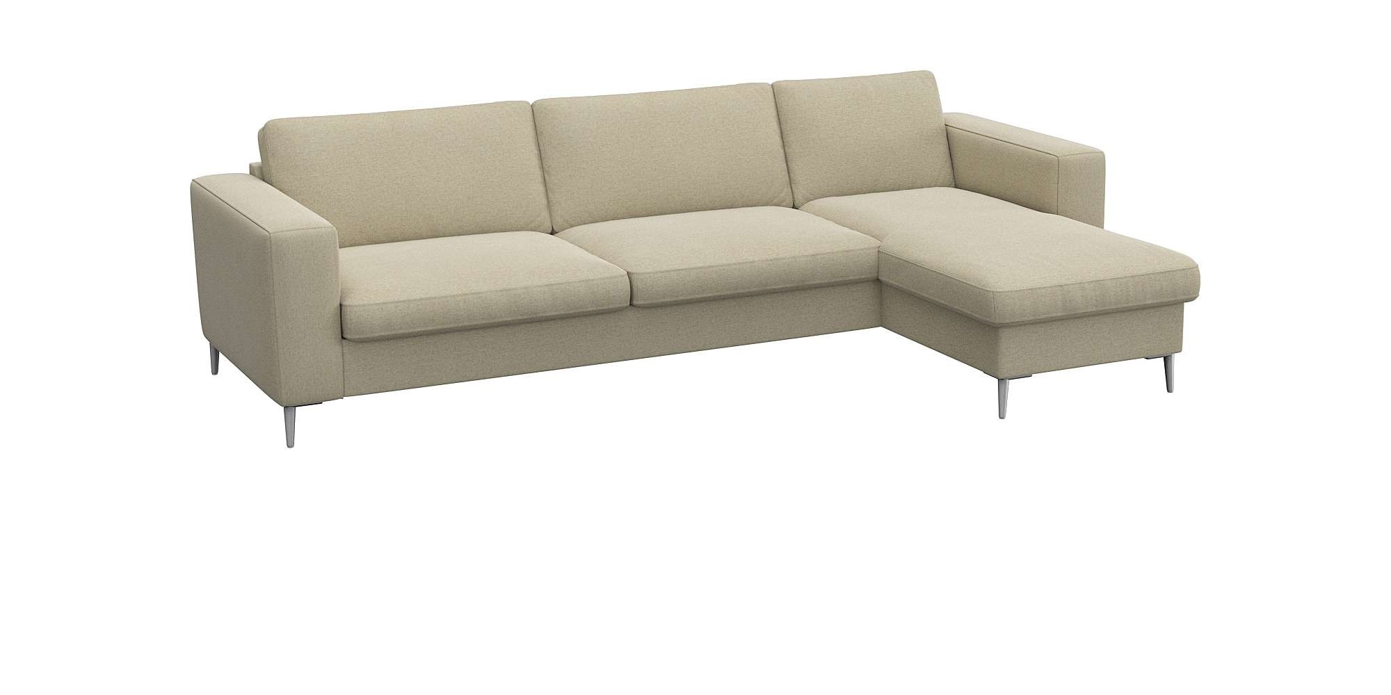 FLEXLUX Ecksofa »Fiore, super Sitzkomfort durch Kaltschaum im Sitz, L-Form« günstig online kaufen