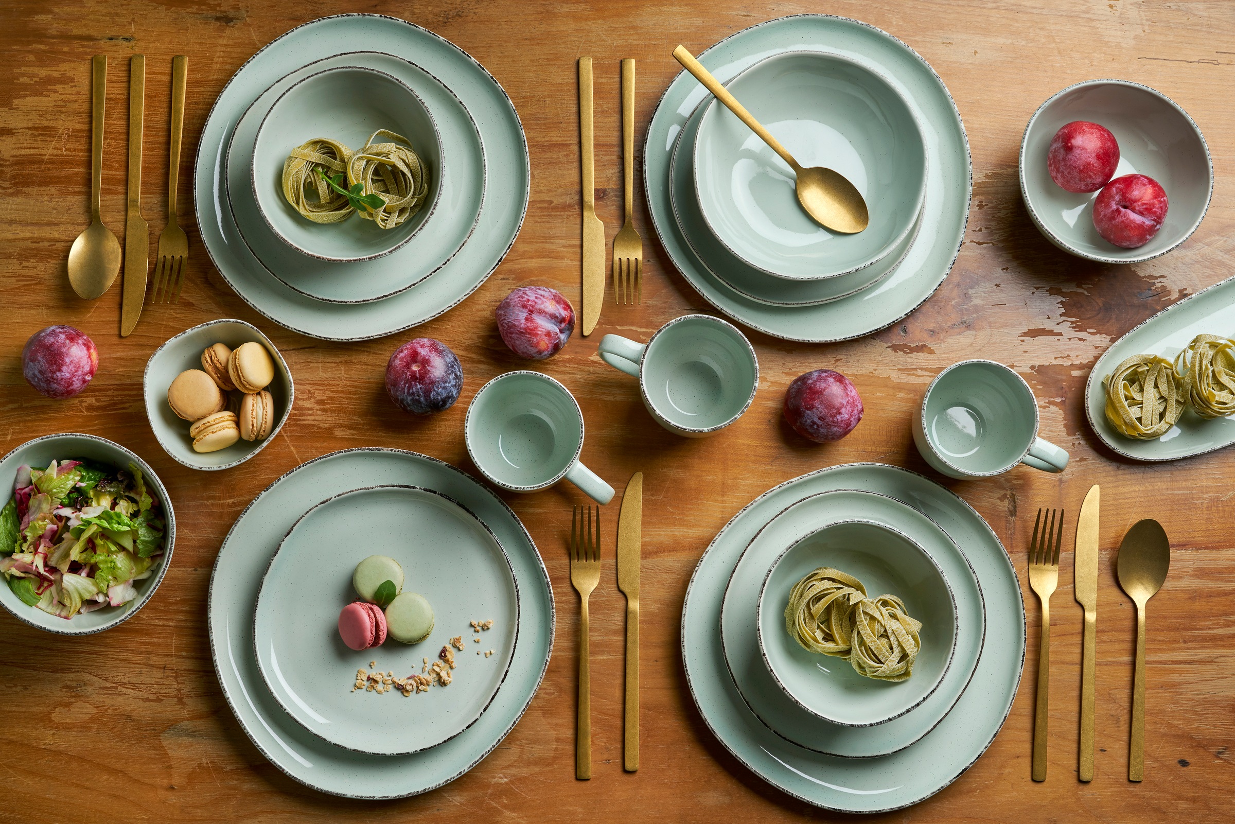 van Well Kombiservice »Geschirr-Set Urban, 16-teilig« rund, spülmaschinen- günstig online kaufen