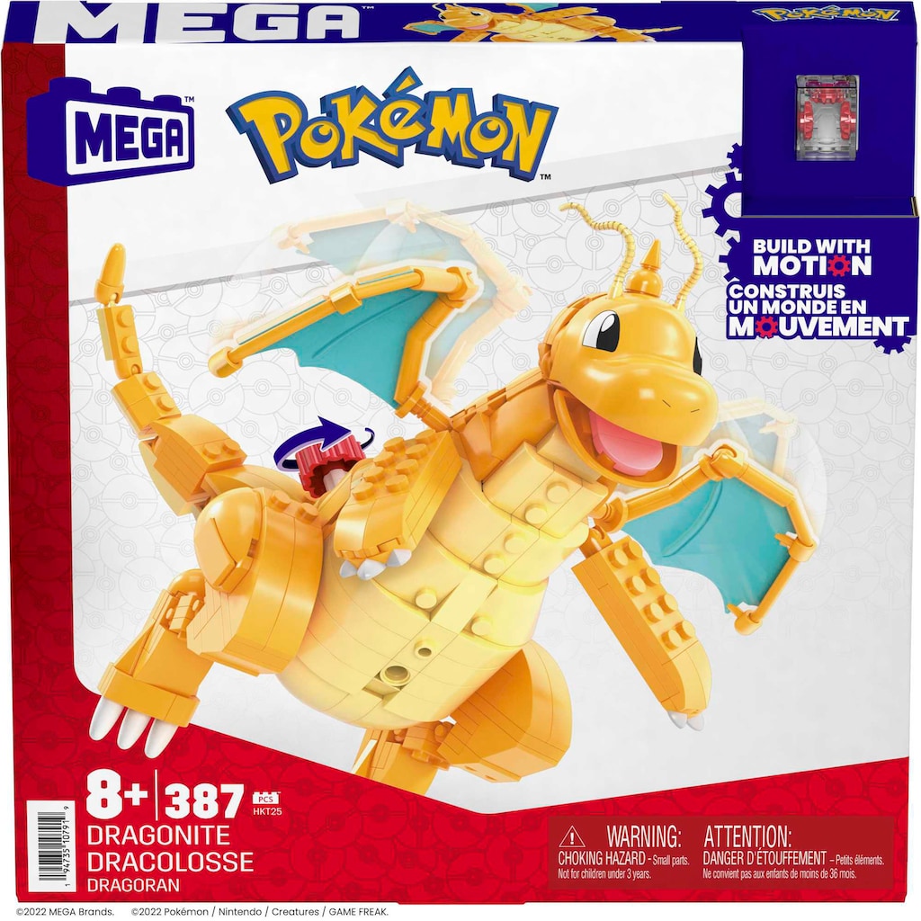 MEGA Spielbausteine »MEGA Pokémon, Dragonite«, (387 St.)