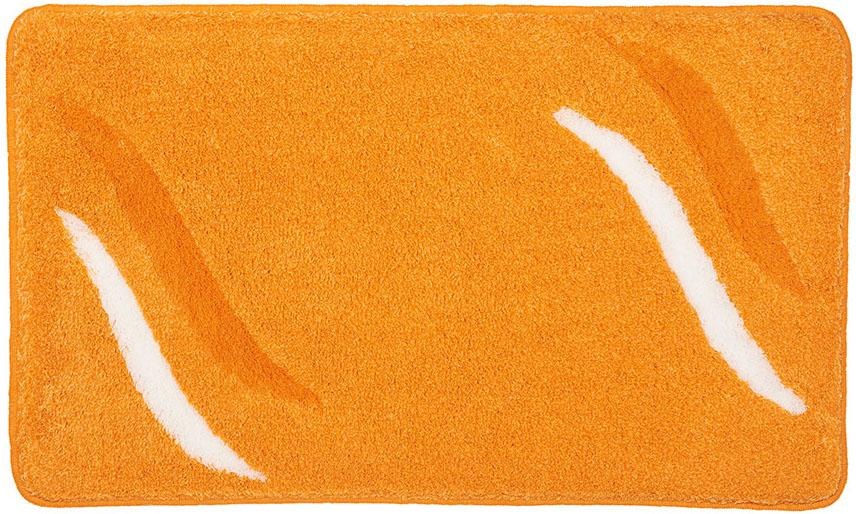 Kleine Wolke Badematte »Florenz«, rutschhemmend beschichtet, fußbodenheizungsgeeignet, Badteppich, Wellen Design, Melange Optik, waschbar