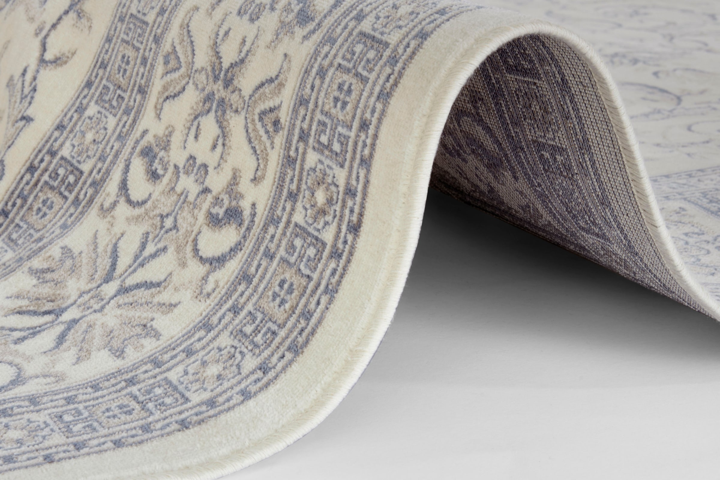 Home affaire Teppich »Bevin«, rechteckig, 6 mm Höhe, Samt, Orientalisches Design, Robust, Pflegeleicht, Gekettelt