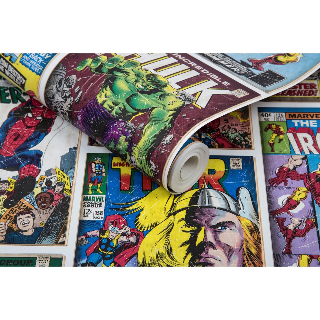 MARVEL Papiertapete »Marvel Action Heroes«