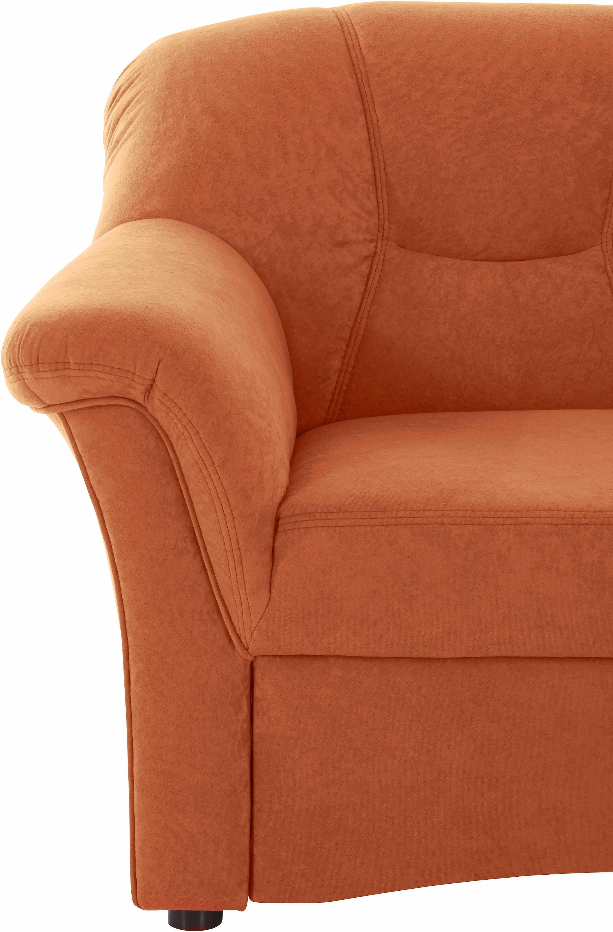 DOMO collection Ecksofa »Sarafina zeitlos und komfortabel, optional mit Federkern, L-Form«, wahlweise mit Bettfunktion