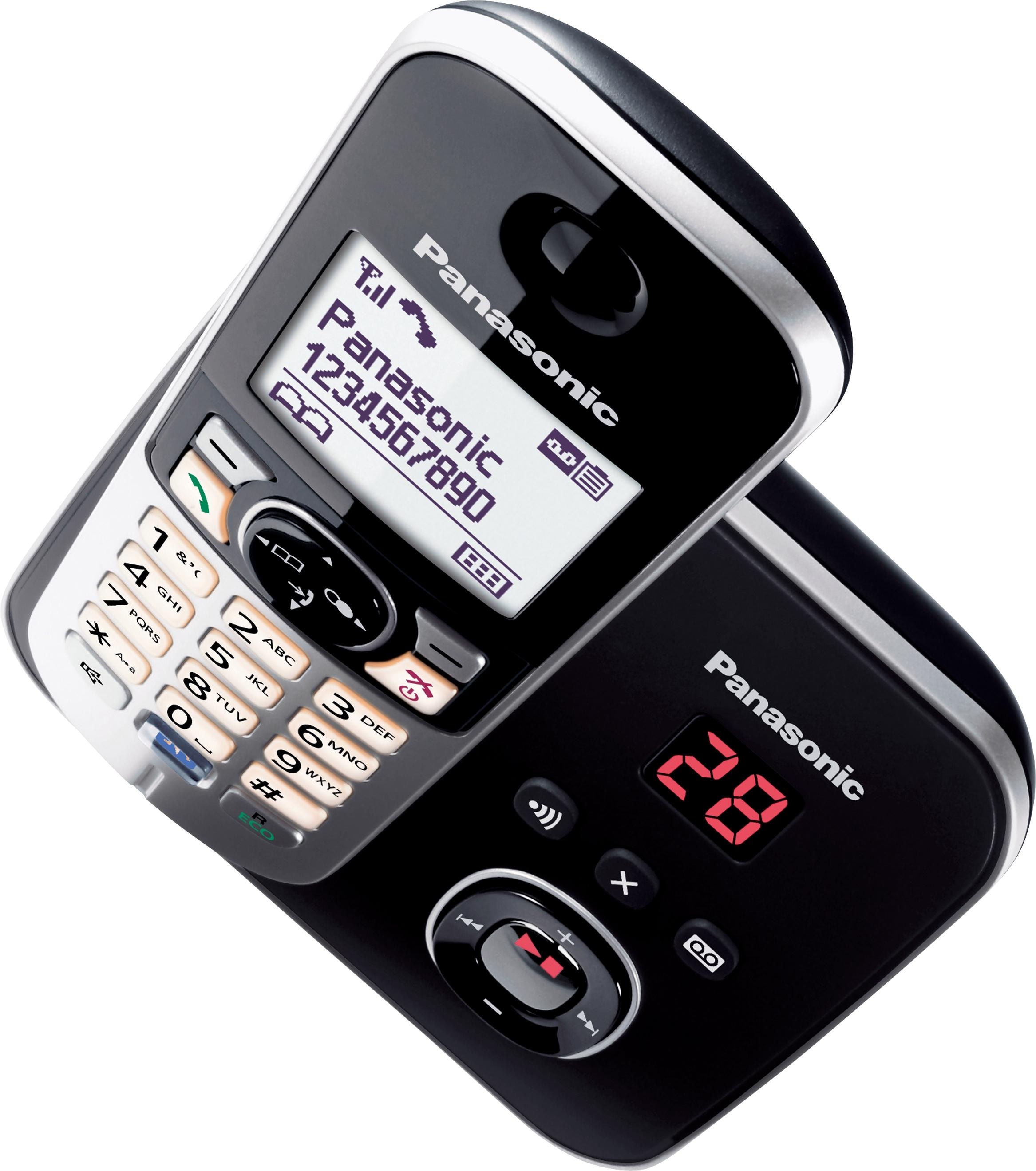 Panasonic Schnurloses DECT-Telefon »KX-TG6821G«, (Mobilteile: 1), mit Anrufbeantworter