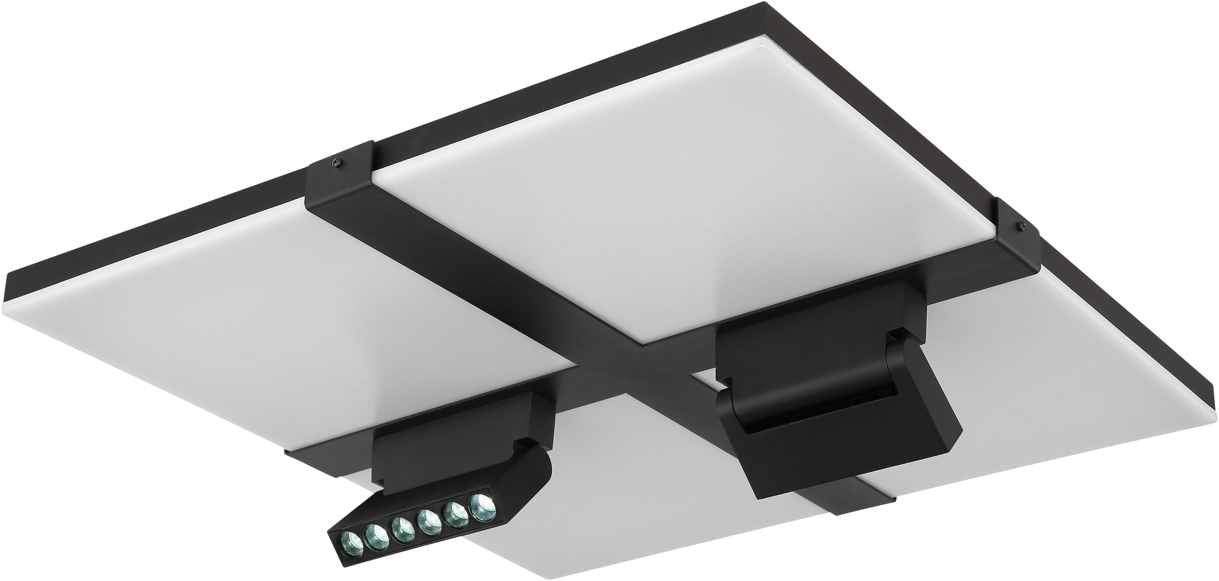 GLOBO LIGHTING LED Deckenleuchte »VILLSI« LED-Modul 1 Stk. Deckenlampe/rund/Wohnzimmer/Schlafzimmer/elegant