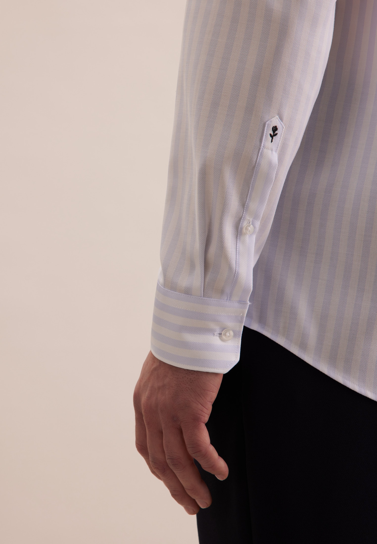 seidensticker Businesshemd »Regular«, Regular 1/1 Button-Down-Kragen Streifen