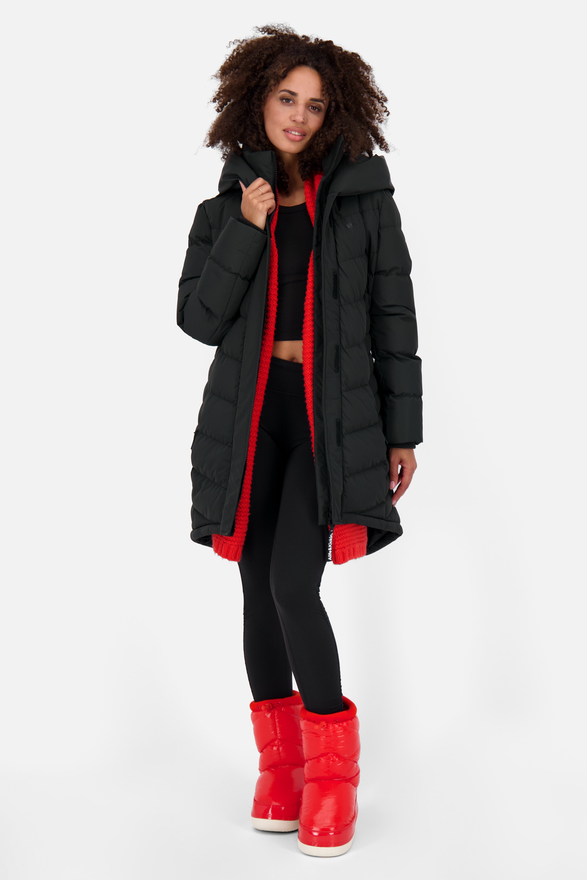 Alife & Kickin Winterjacke »Damen AngelaAK A«, Warme gefütterte Damen Winterjacke mit kuschligem Teddy-Innenfutter