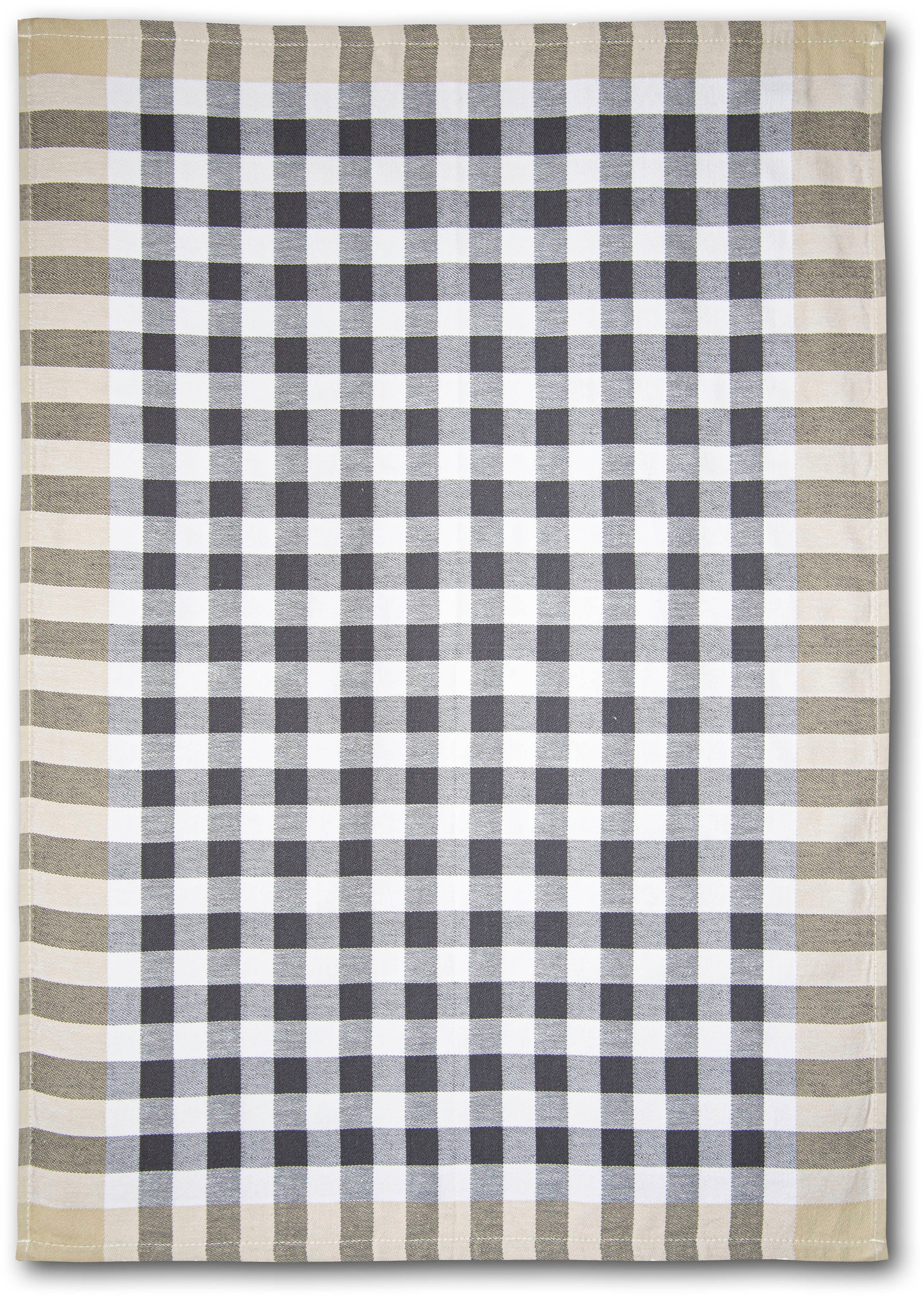 Dyckhoff Geschirrtuch »KARO, Maße je Tuch ca. 50x70 cm, aus 100% Baumwolle«, (Set, 3 tlg.), mit drei verschiedenen Motiven