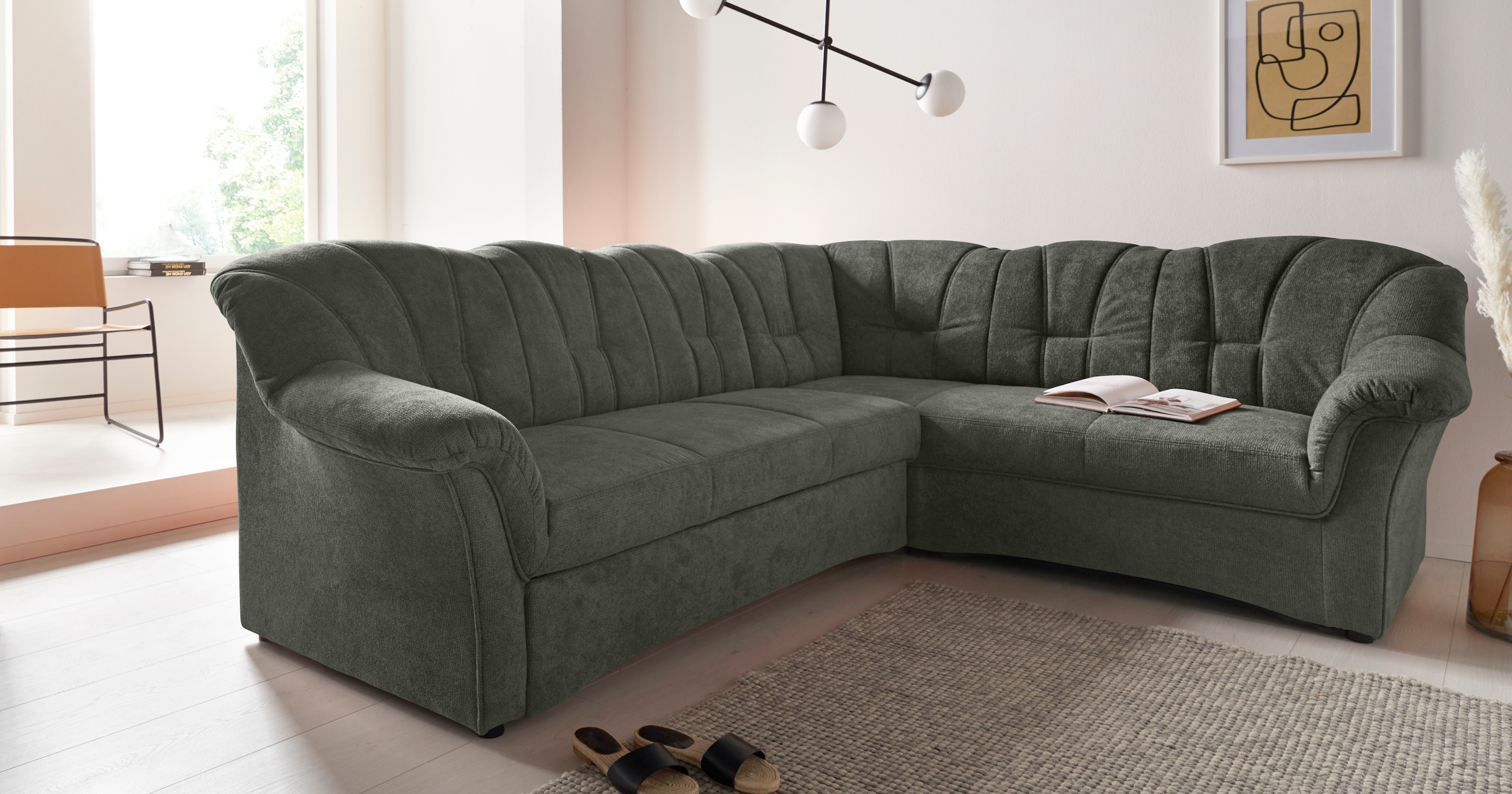 DOMO collection Ecksofa »Papenburg B/T/H: 242/190/84 cm L-Form«, wahlweise günstig online kaufen