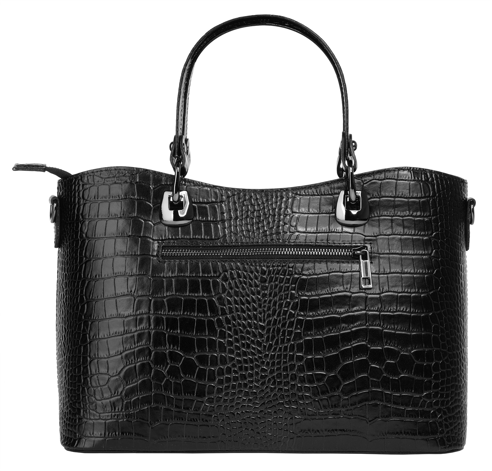 Cluty Henkeltasche, echt Leder, Made in Italy