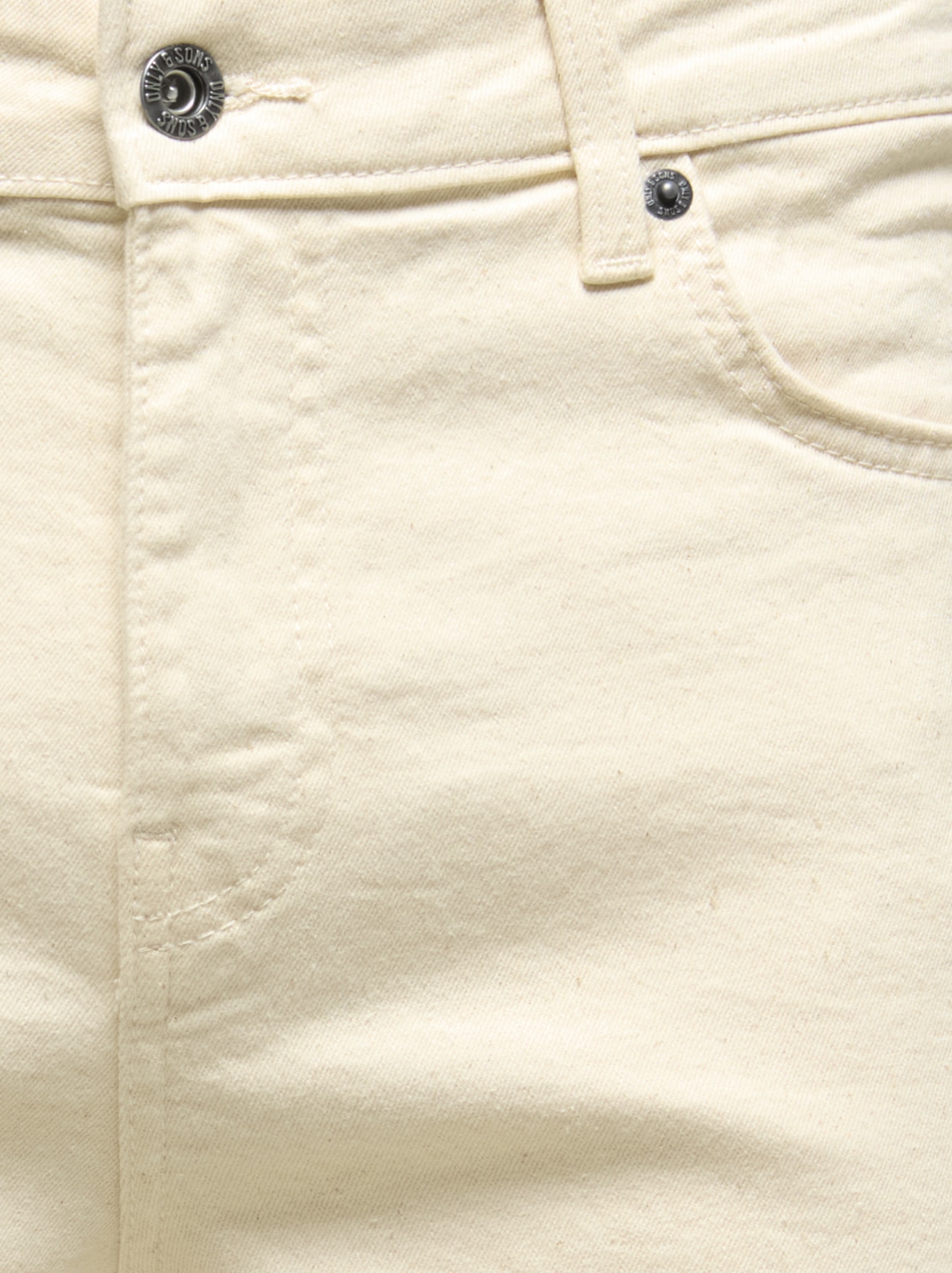 ONLY & SONS Jeansshorts »ONSPLY ECRU 9470 PIM DNM SHORTS NOOS« Baumwollmischung, regular fit
