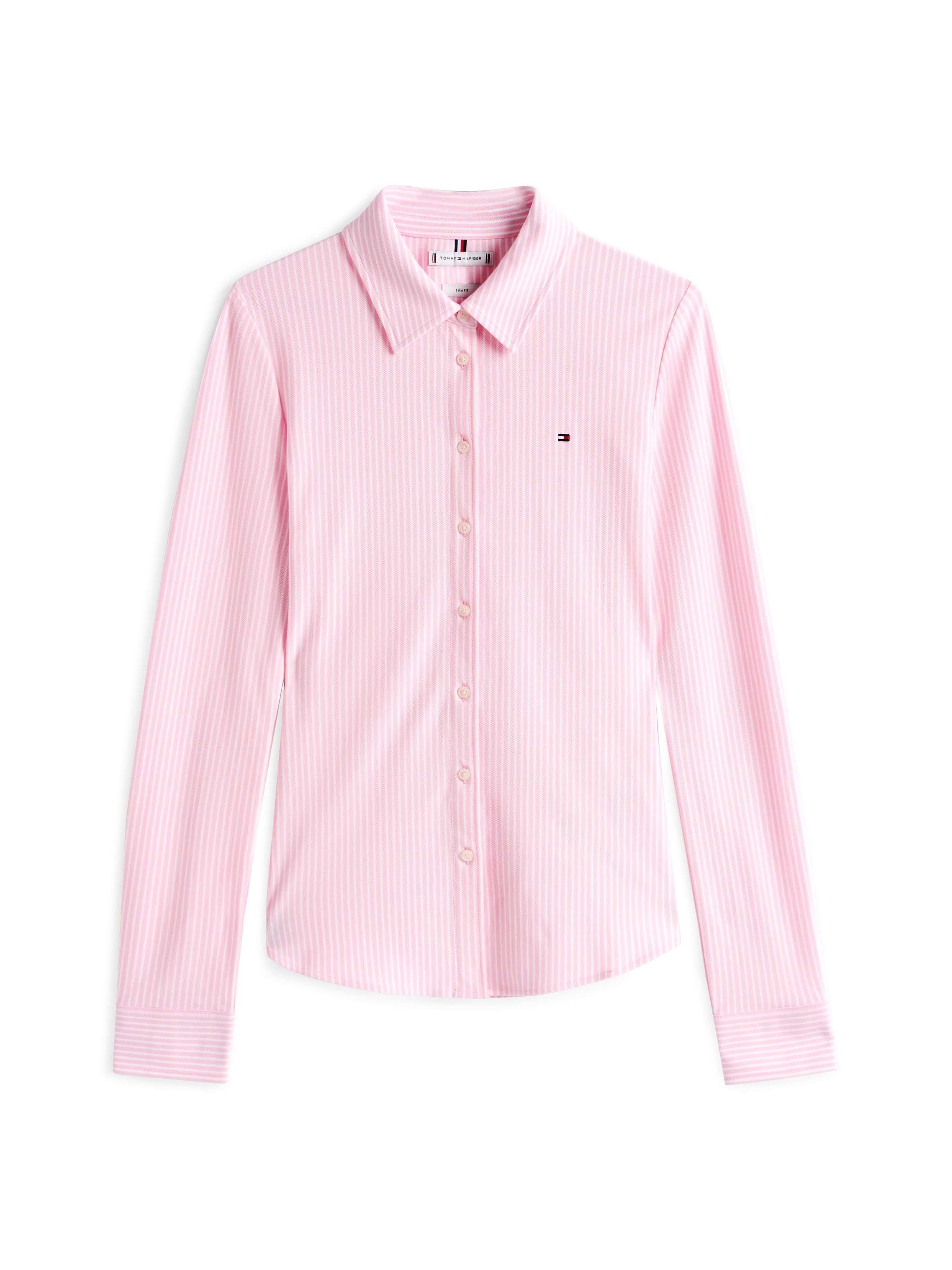 Tommy Hilfiger Poloshirt »1985 SLIM PIQUE BTN DOWN LS mit Polokragen und Label« Baumwollmischung, slim fit