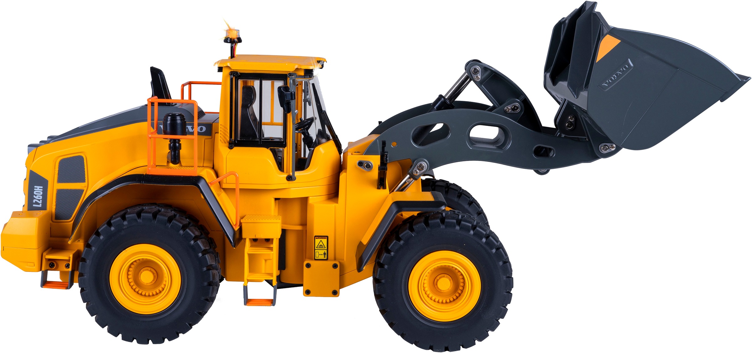 Jamara RC-Bagger »Radlader Volvo L260H Metal 2,4GHz«, LED-Licht; Maßstab 1:14