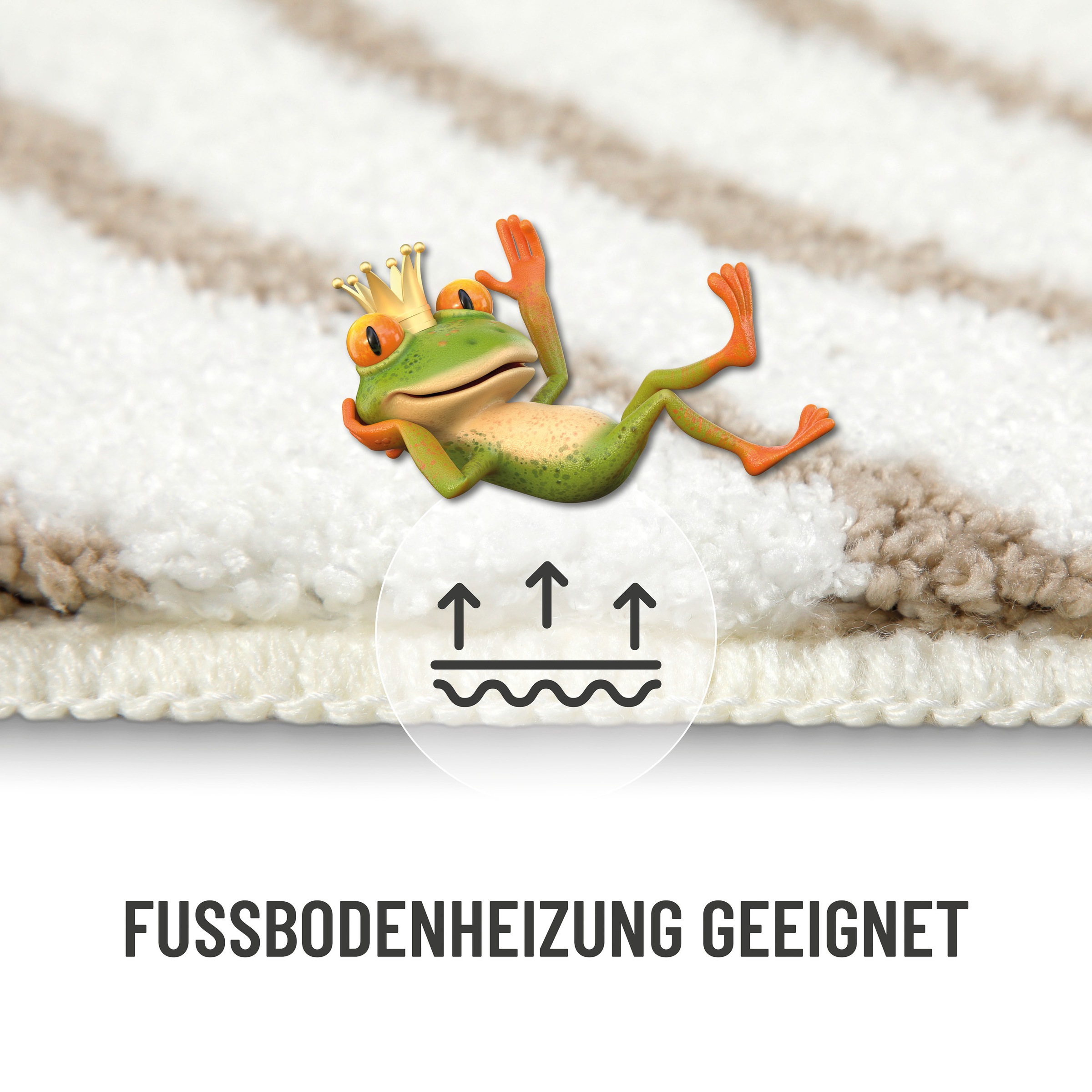 Wecon home Basics Badematte »Hilda«, waschbar, rutschfest, strapazierfähig, pflegeleicht mit Retro Muster