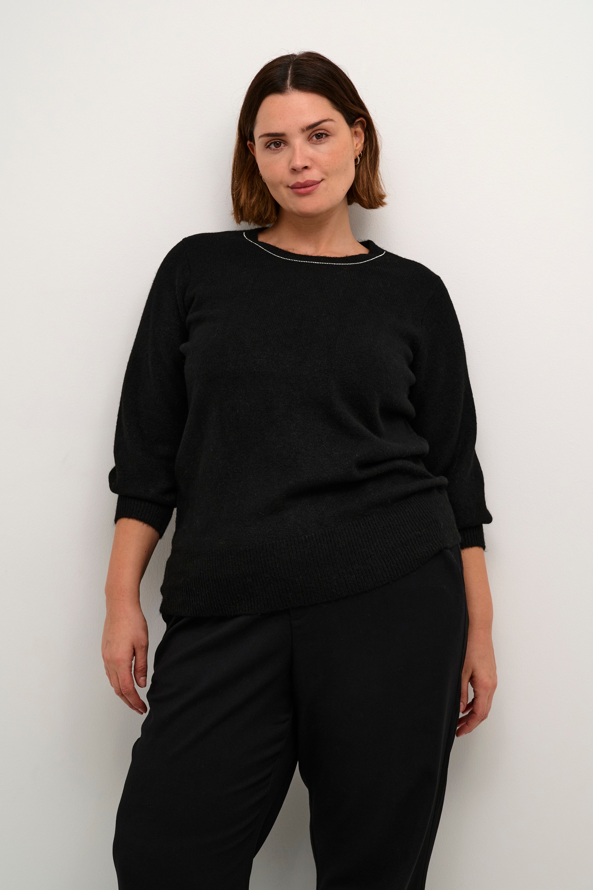 KAFFE Curve Strickpullover »Strickpullover KCmerida«
