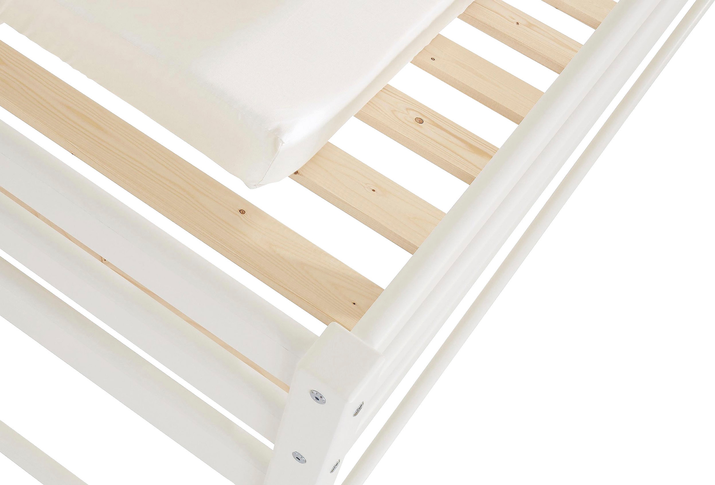 Hoppekids Hochbett »ECO Dream, Kinderbett, Spielbett, Halbhohes Bett aus Massivholz«, inkl. Vorhang-Set Creator, Bettgröße & Matratze wählbar