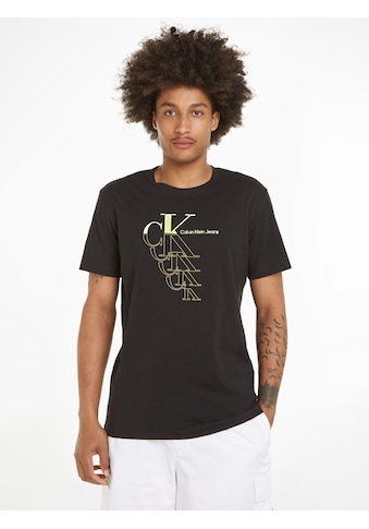 T-Shirt »MONOGRAM ECHO GRAPHIC TEE«, mit Logodruck