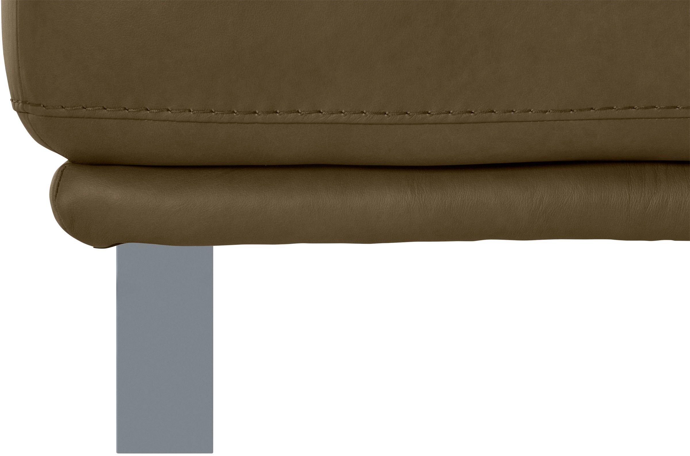 W.SCHILLIG Hocker »montanaa«, mit Metallkufen in Silber matt, Breite 71 cm