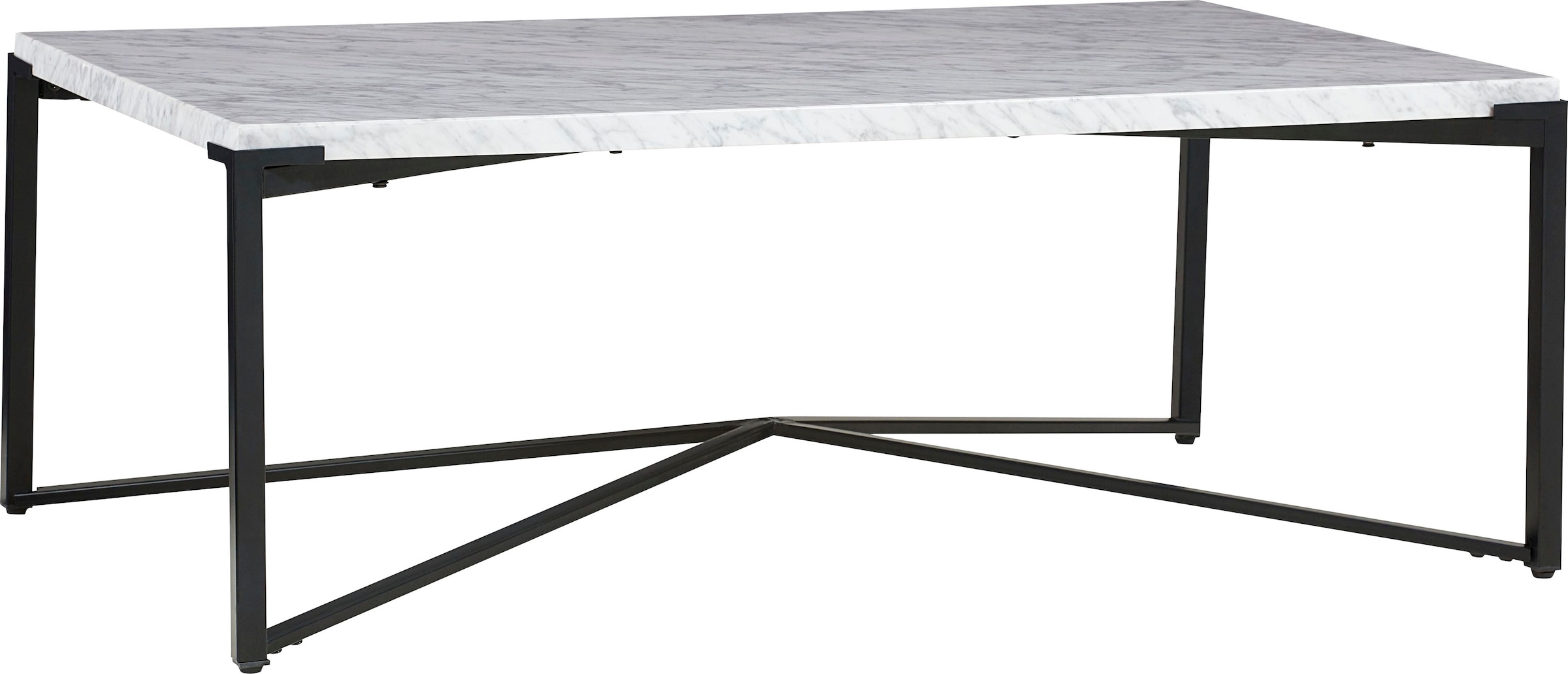 Leonique Couchtisch »Saxon Couchtisch« Couchtisch, rechteckig, helle Marmor günstig online kaufen