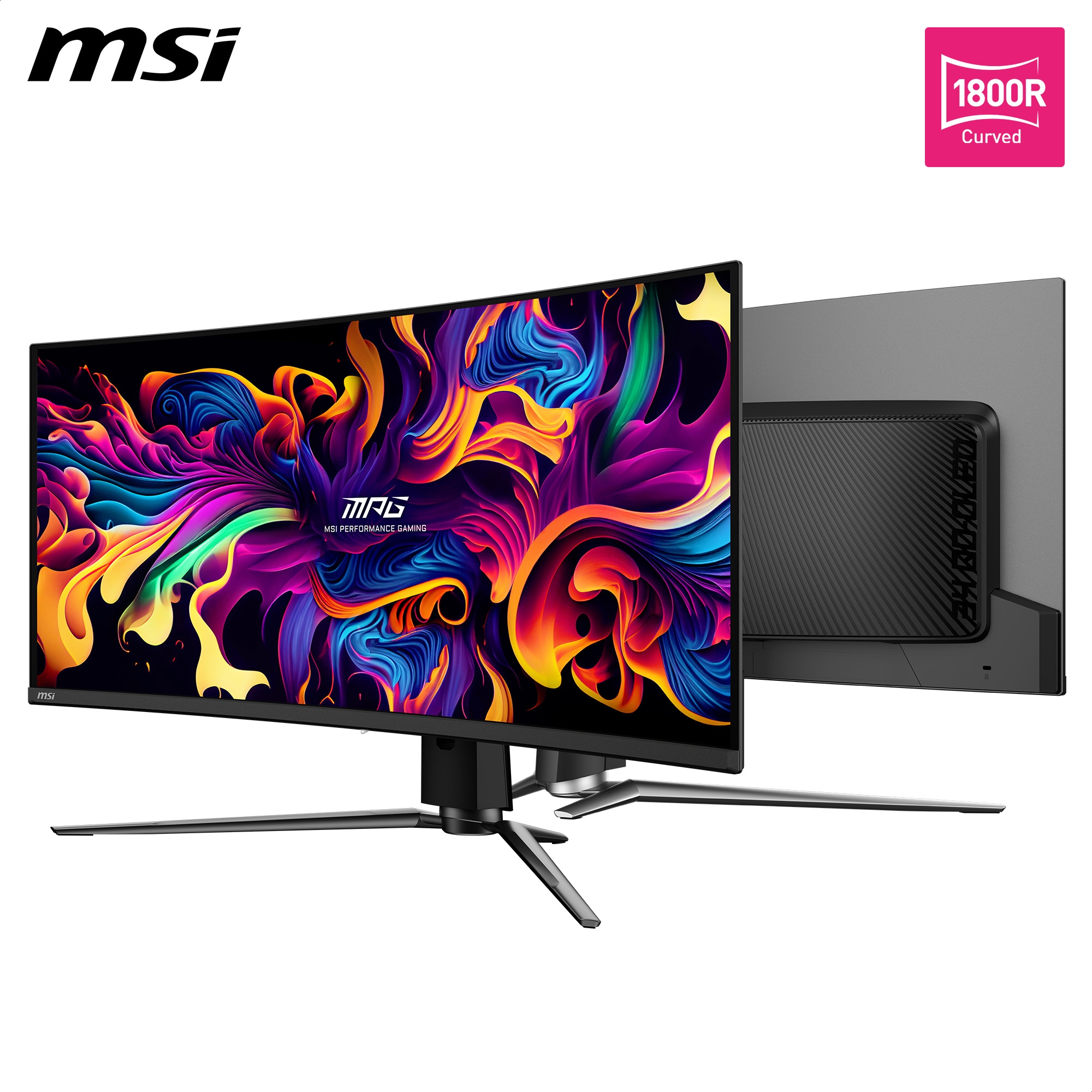 MSI Curved-Gaming-OLED-Monitor »MPG 341CQPX QD-OLED«, 86,8 cm/34 Zoll, 3440 x 1440 px, UWQHD, 0,03 ms Reaktionszeit, 240 Hz, 3 Jahre Herstellergarantie, höhenverstellbar, USB-C