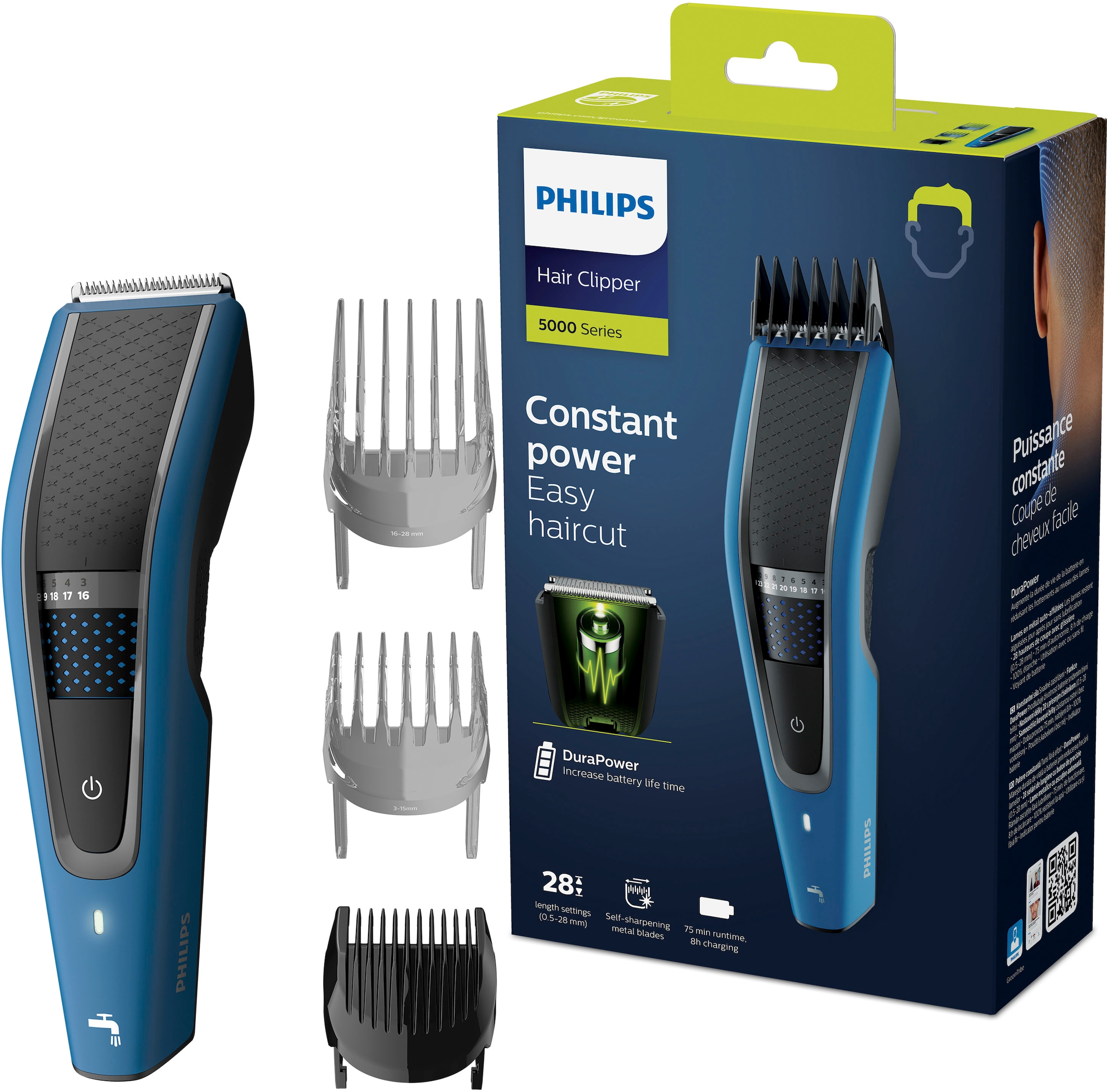Philips Aufsätze, bestellen Trim-n-Flow Längeneinstellungen Pro, 5000 3 28 HC5612/15«, Haarschneider online »Series