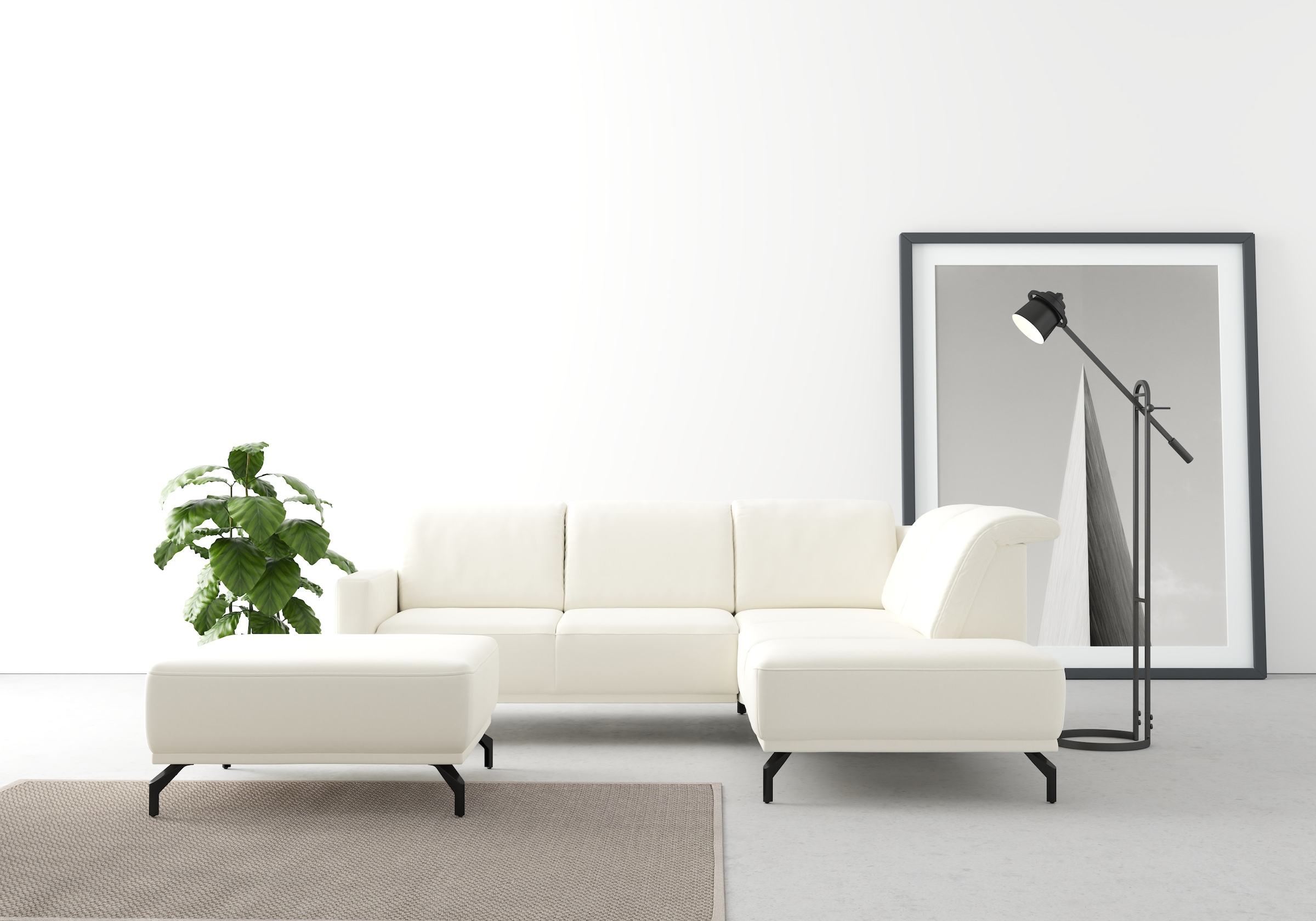 sit&more Ecksofa »Bailando L-Form«, wahlweise mit Kopfteilverstellung und V günstig online kaufen